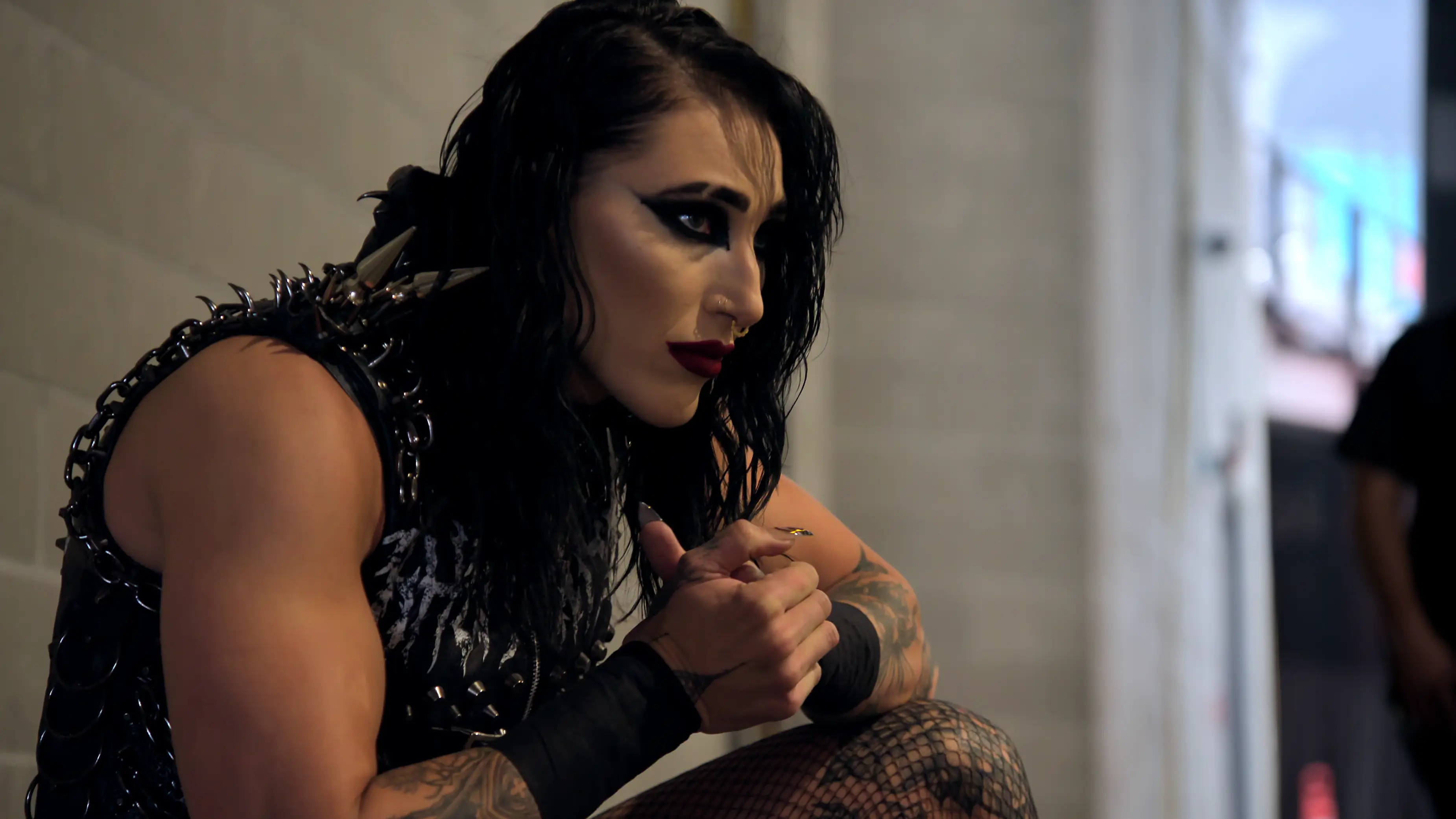 Rhea Ripley stars in the 'WWE Unreal' series. Image: Netflix