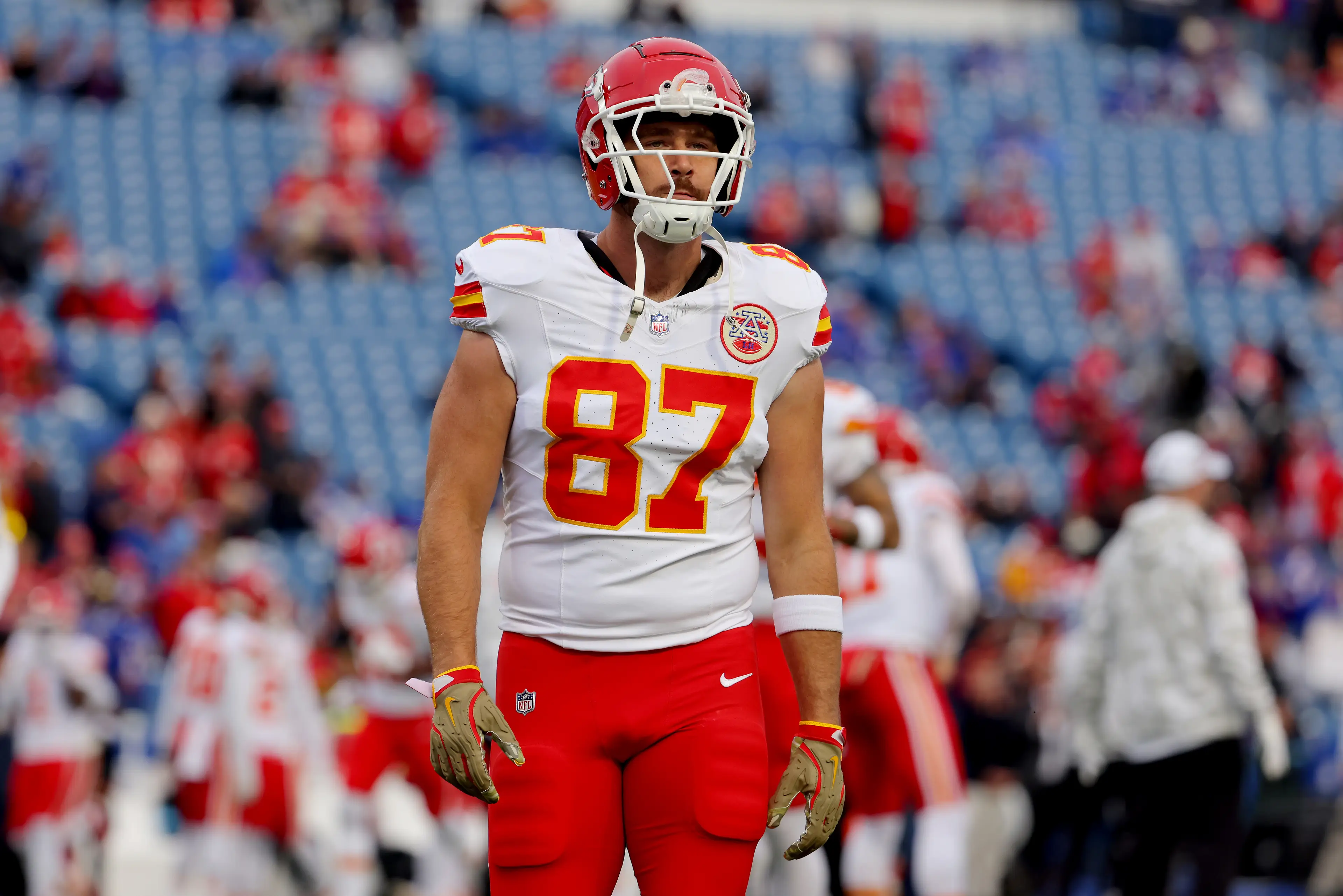 Travis Kelce struggled in Kansas City Chiefs' first loss of the season. Image: Getty