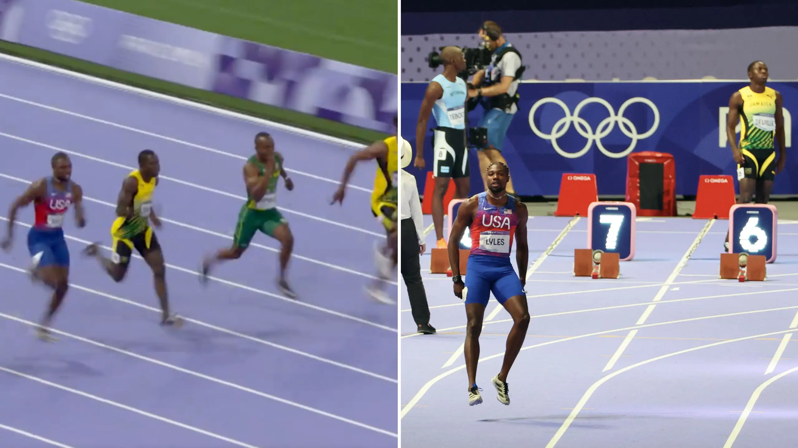 Fans lash out at 'unforgivable' incident that happened moments before men's 100m final at Olympic Games