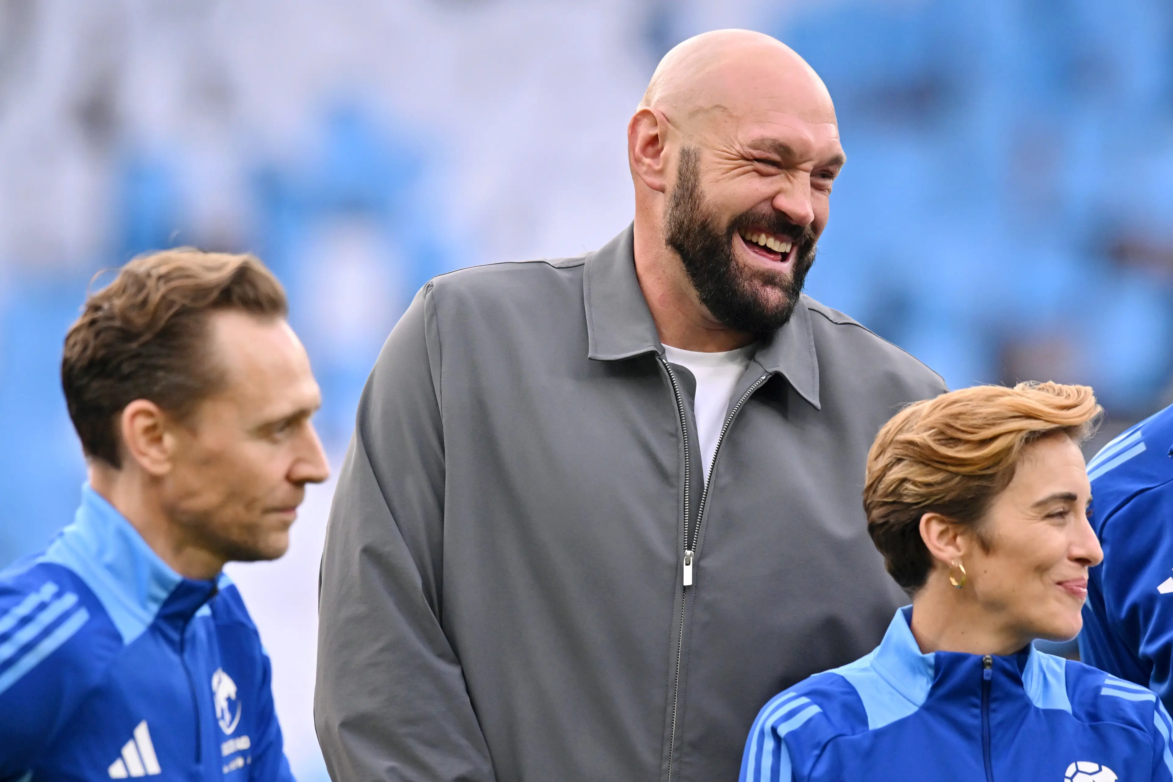 Tyson Fury at Soccer Aid. Image: Anthony Devlin / Stringer via Getty