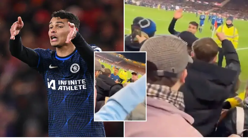 Fan footage shows Thiago Silva's interaction with 'fuming' Chelsea fans after Middlesbrough defeat