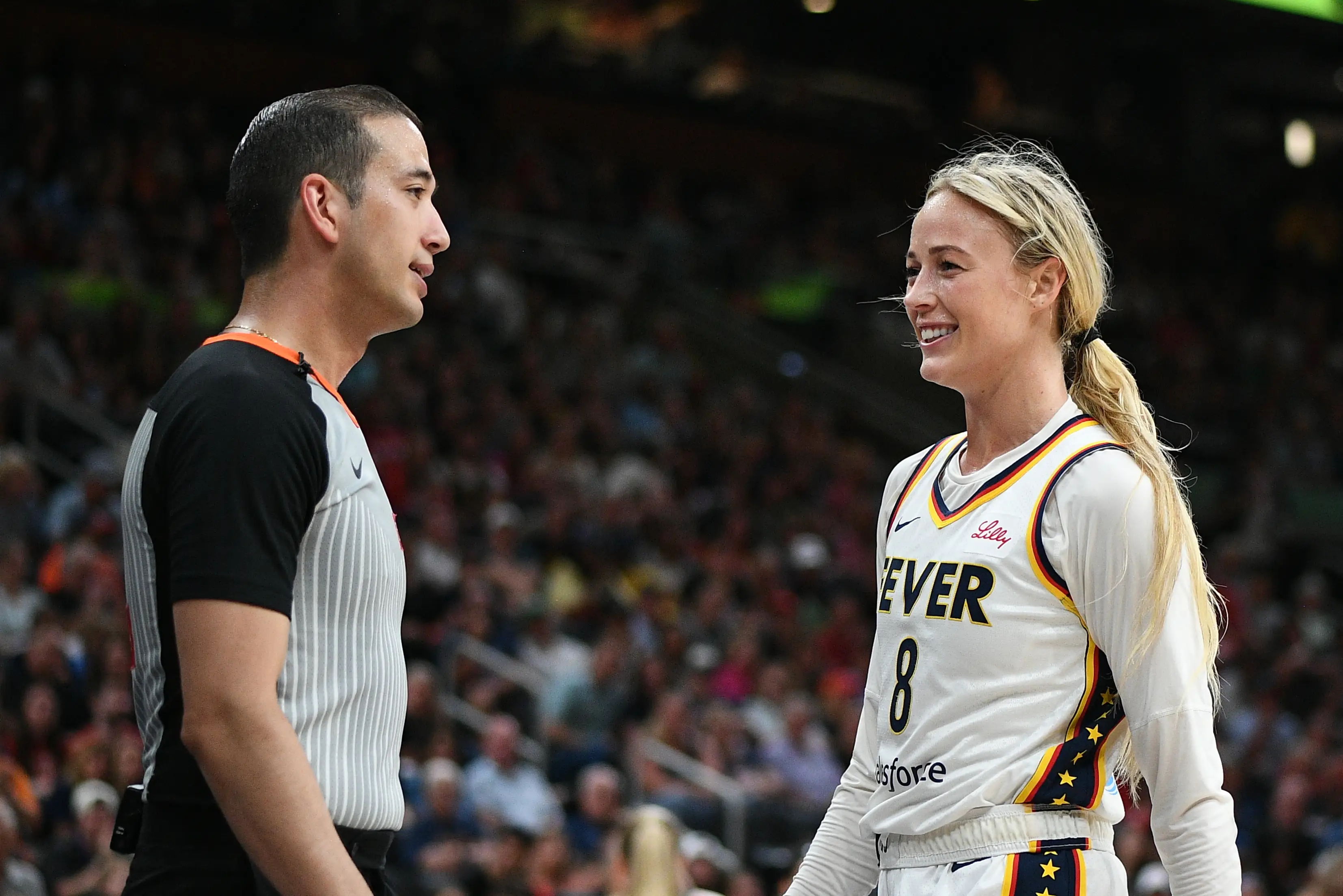 Sophie Cunningham during a WNBA game. Image: Getty