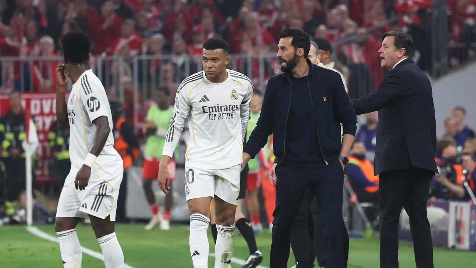 There has been speculation surrounding a rumoured fall-out between Mbappe and Real head coach Alvaro Arbeloa (Image: Getty)