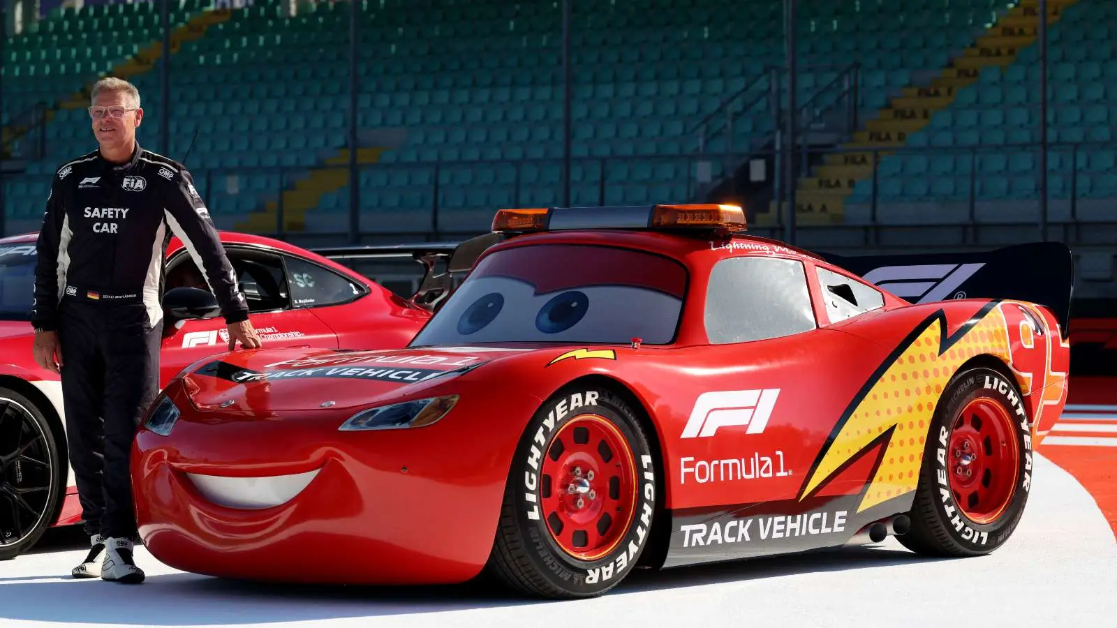 Formula 1 safety car will have a Lightning McQueen livery (Image credit: Getty Images)