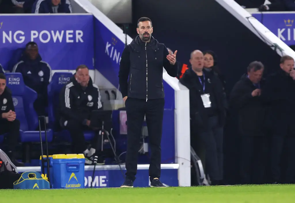 Ruud van Nistelrooy has struggled to make a positive impact at Leicester City (Credit:Getty)