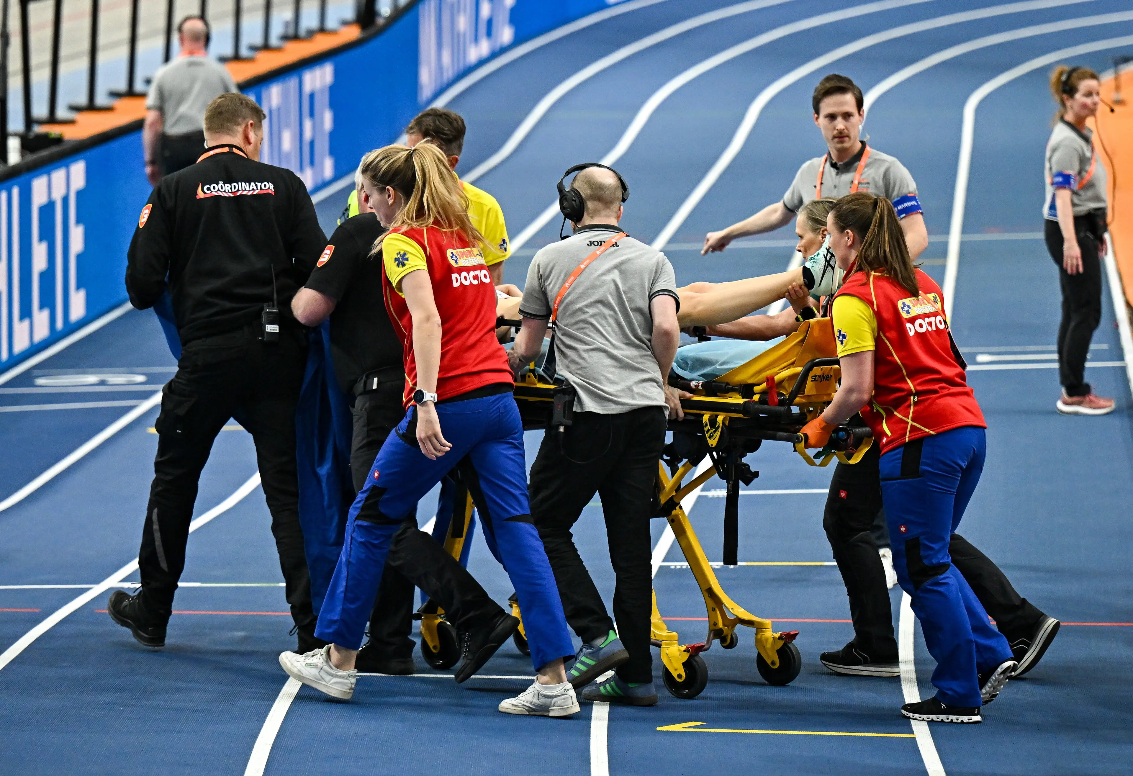 Koster was later taken to hospital. (Image: Getty)