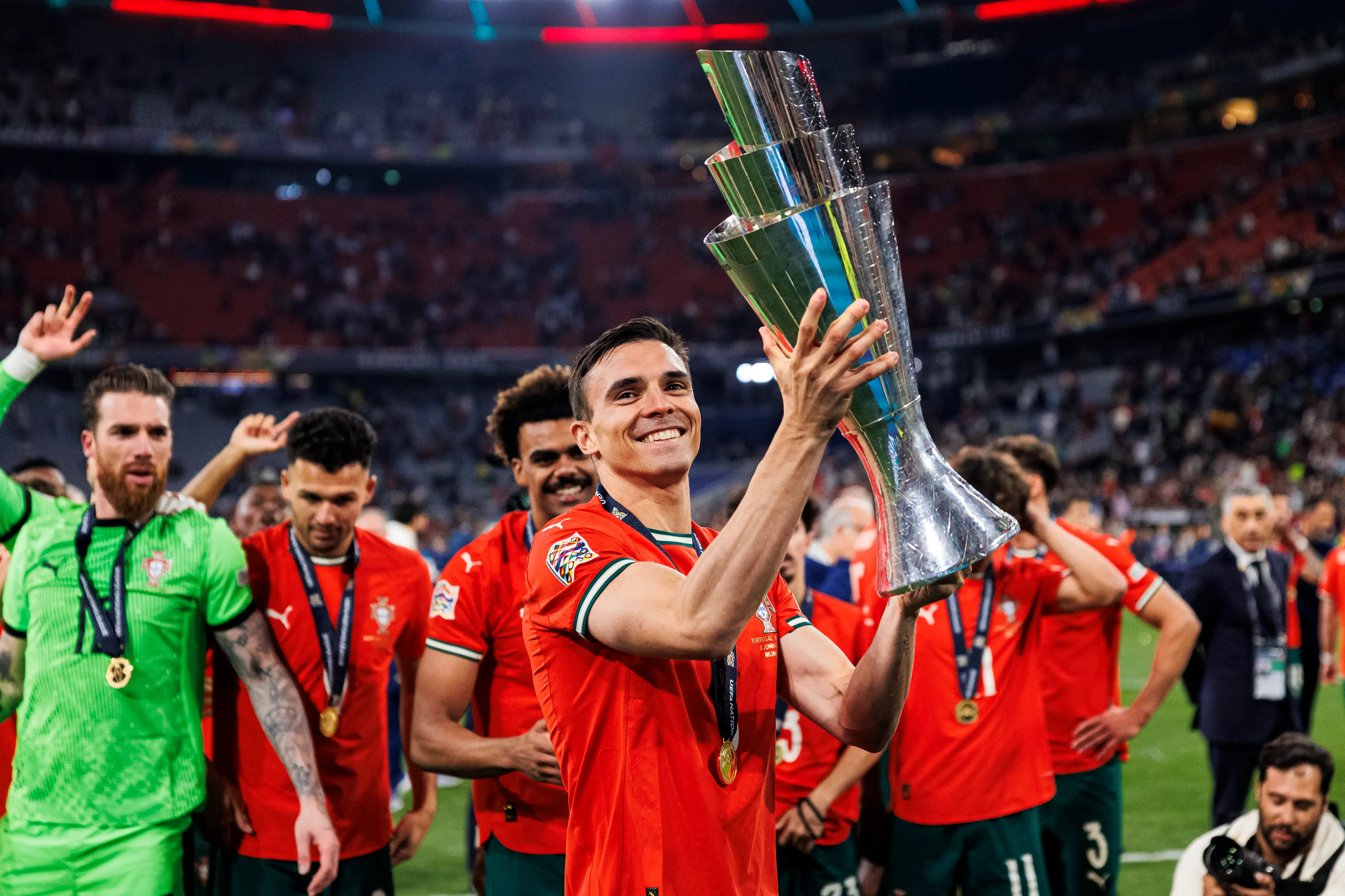 Palhinha was part of Portugal's squad that won the 2025 Nations League. Image credit: Getty