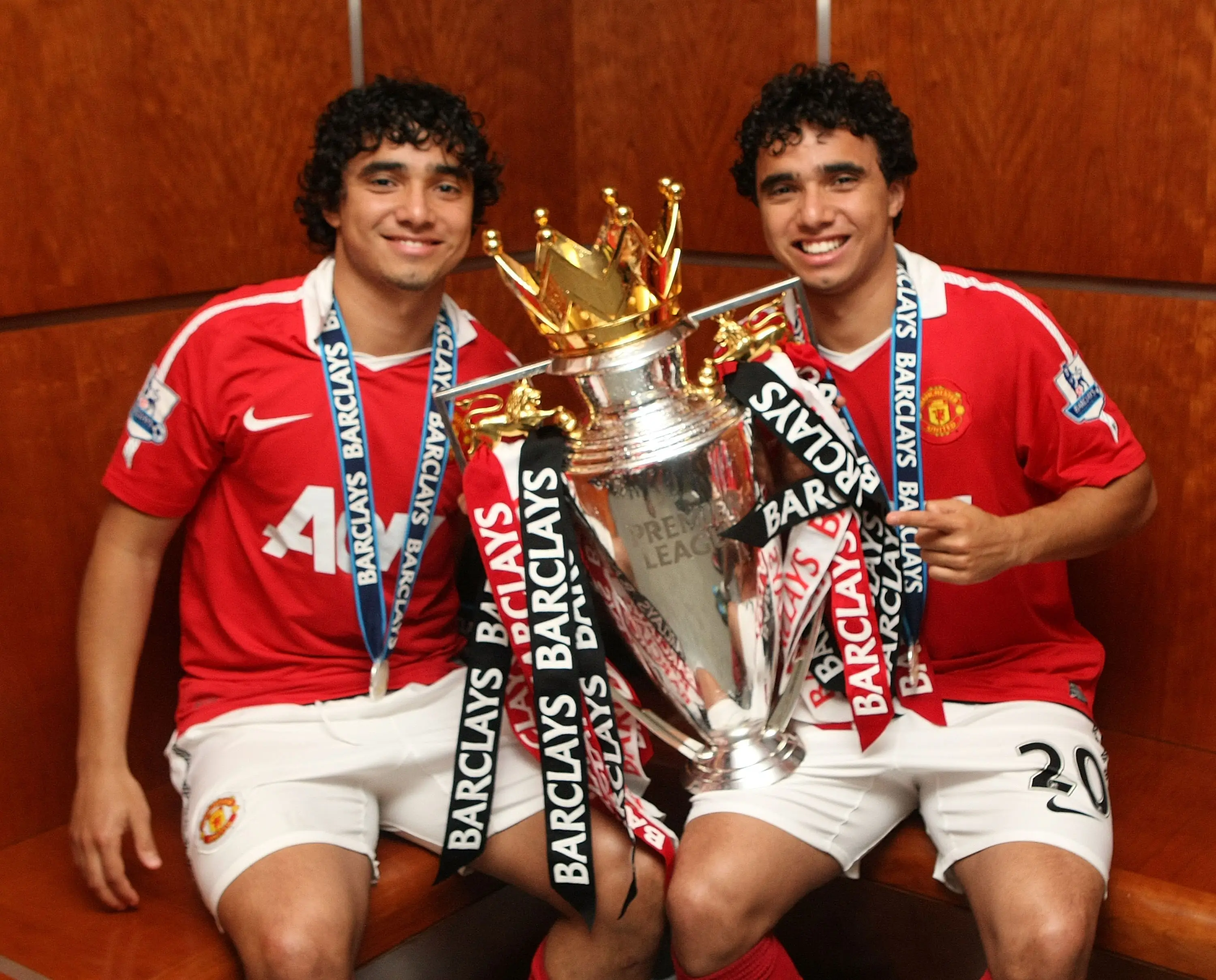 Twins Rafael and Fabio Da Silva both signed for Manchester United. Image: Getty