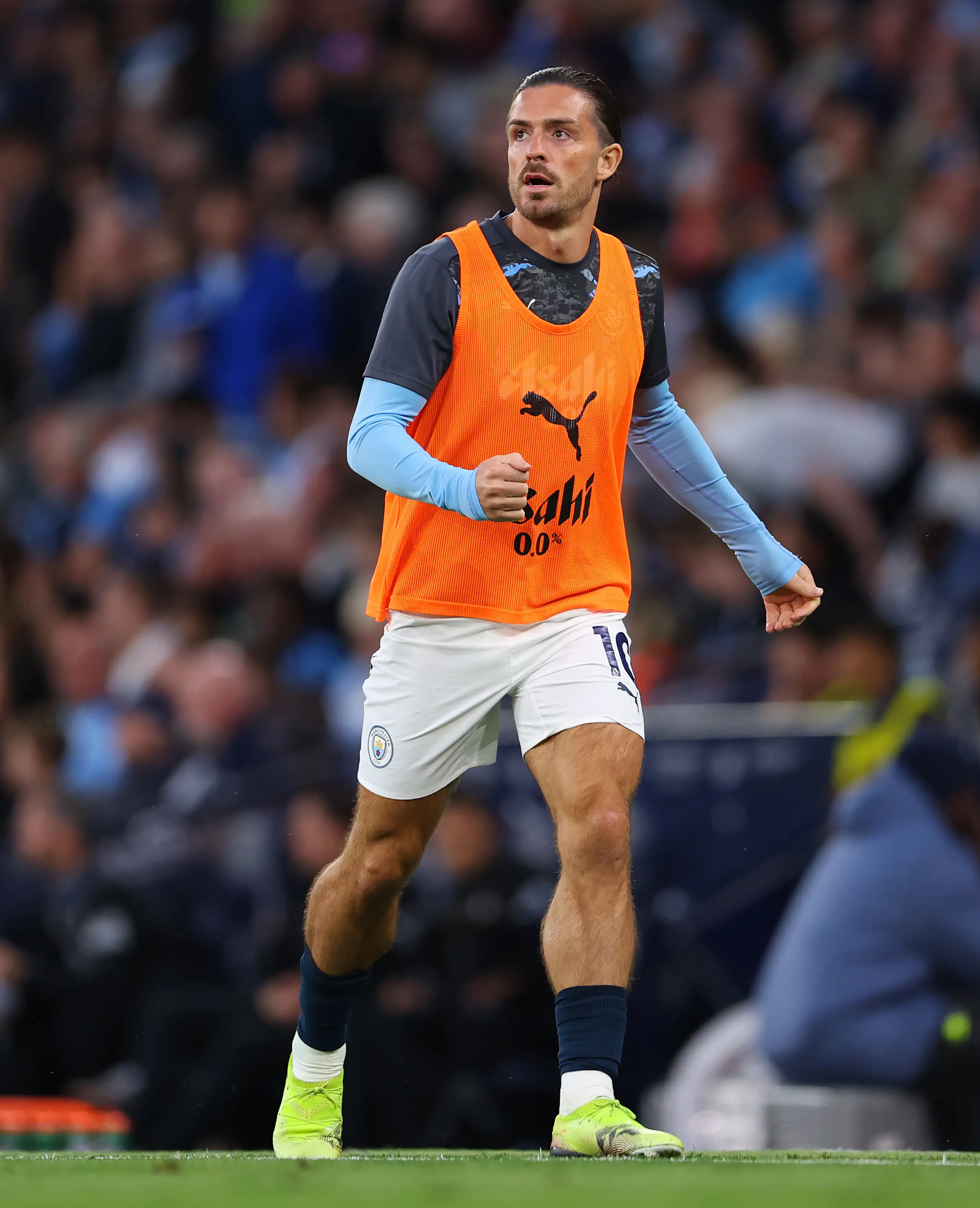 Jack Grealish started just seven times in the Premier League last season. Image: Getty