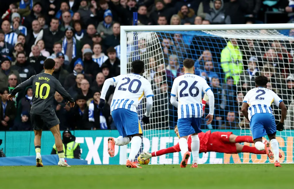 Iliman Ndiaye put Everton ahead against Brighton (Image: Getty)