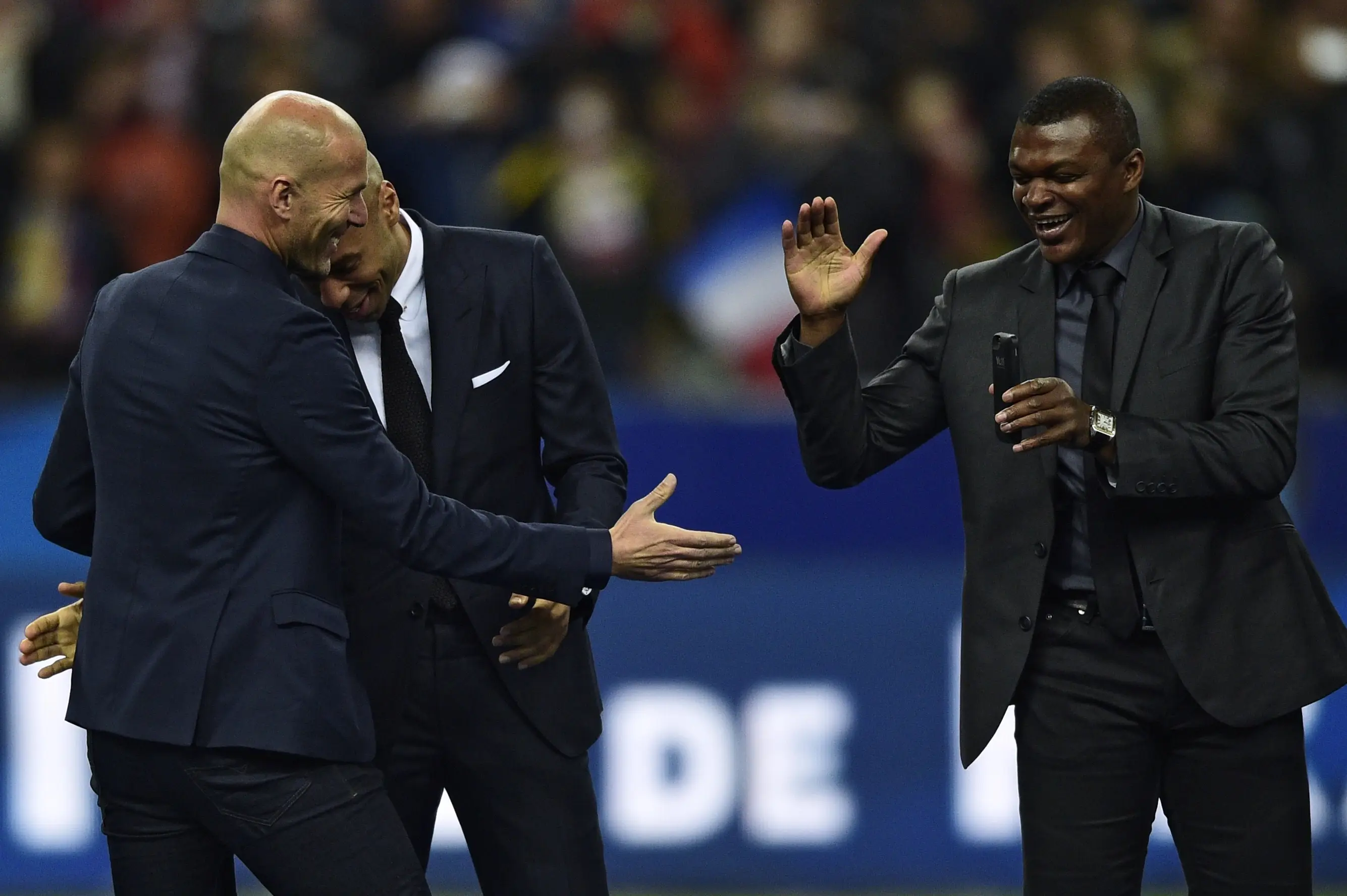 Desailly and Zidane are good friends. Image credit: Getty