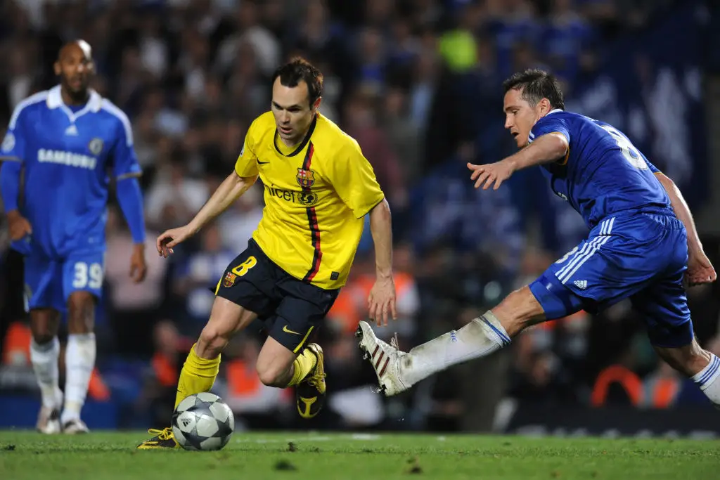 Frank Lampard named Andres Iniesta as his toughest-ever opponent. (Image: Getty) 