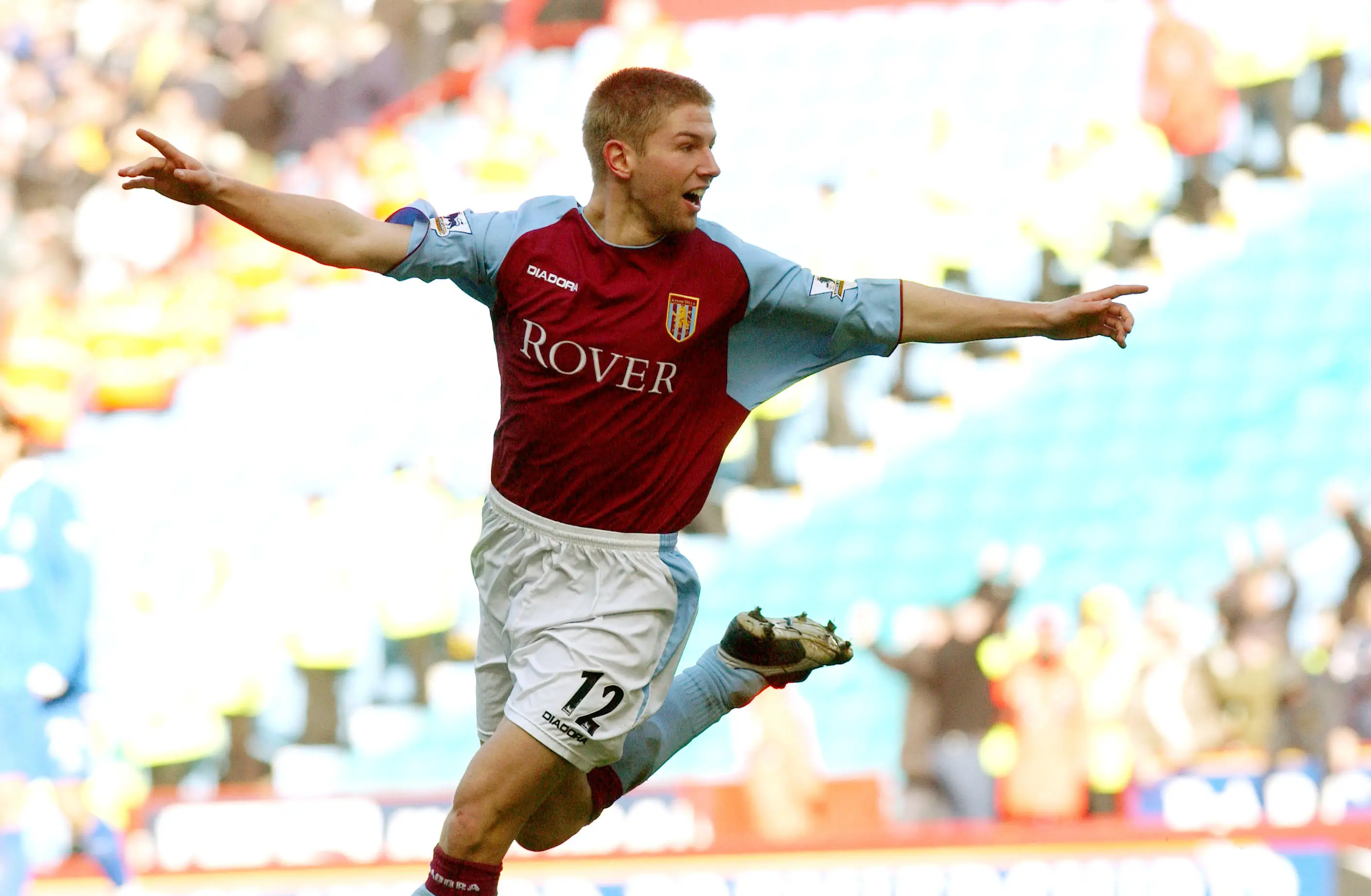 Hitzlsperger celebrates scoring. Image: Alamy