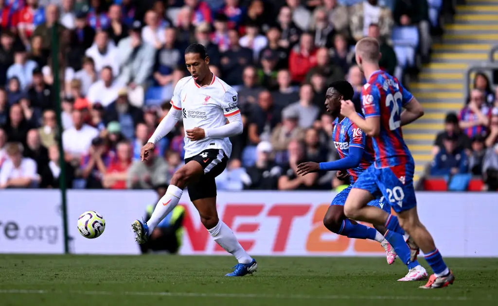 Virgil van Dijk was awarded player of the match for his performance against Crystal Palace. (Image: Getty)