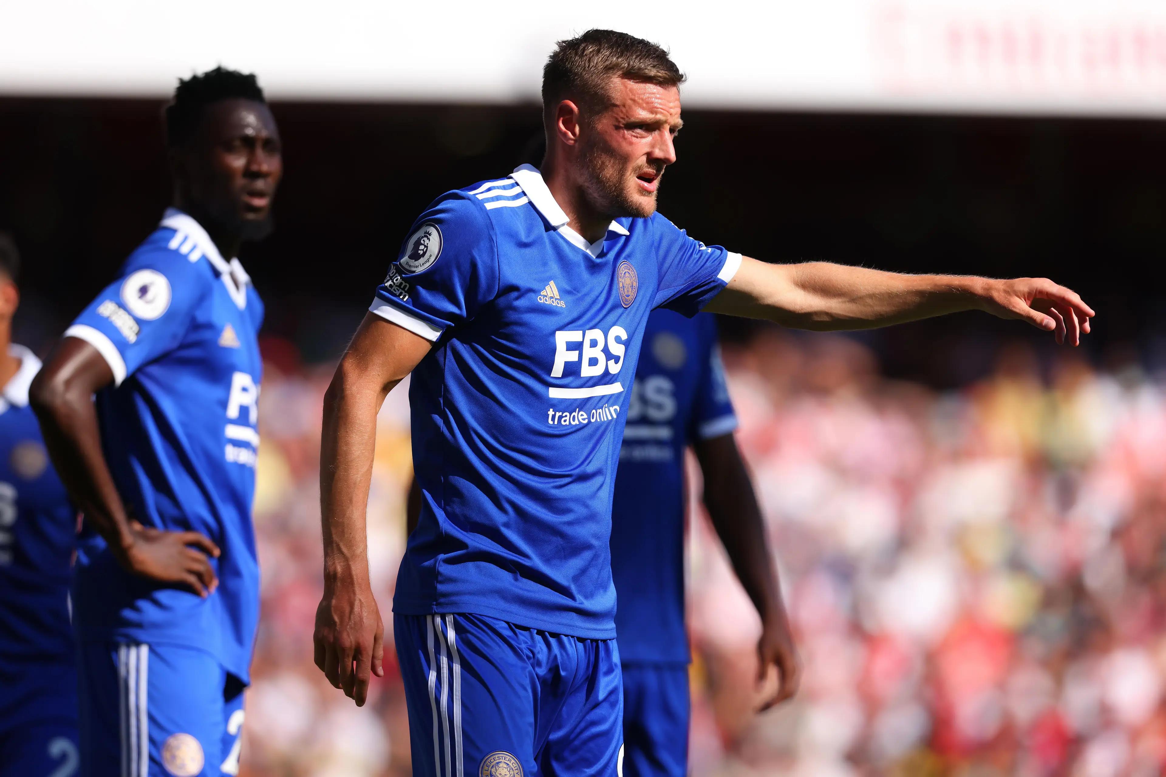 Jamie Vardy against Arsenal. (Alamy)