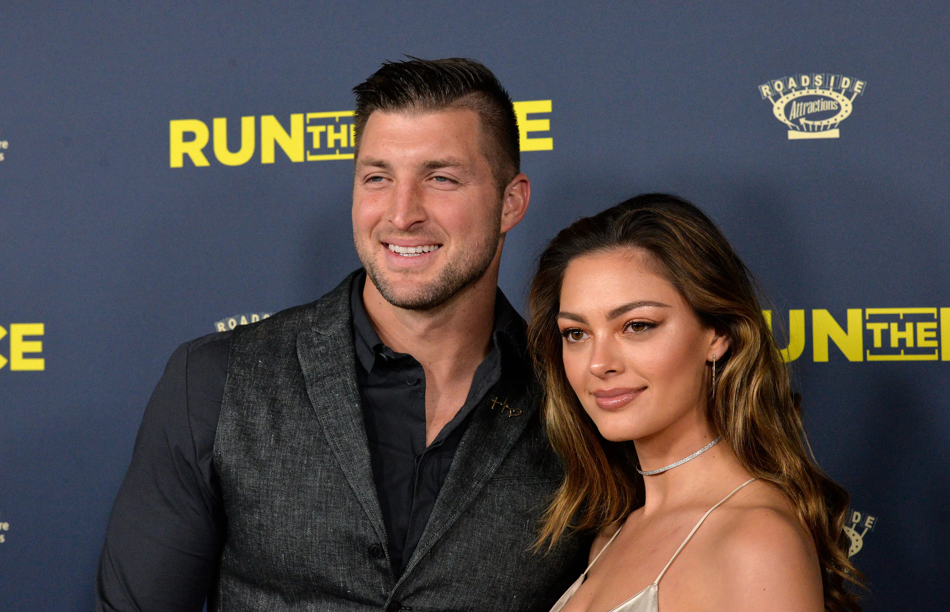 Tim Tebow and partner Demi-Leigh Nel-Peter (Getty)