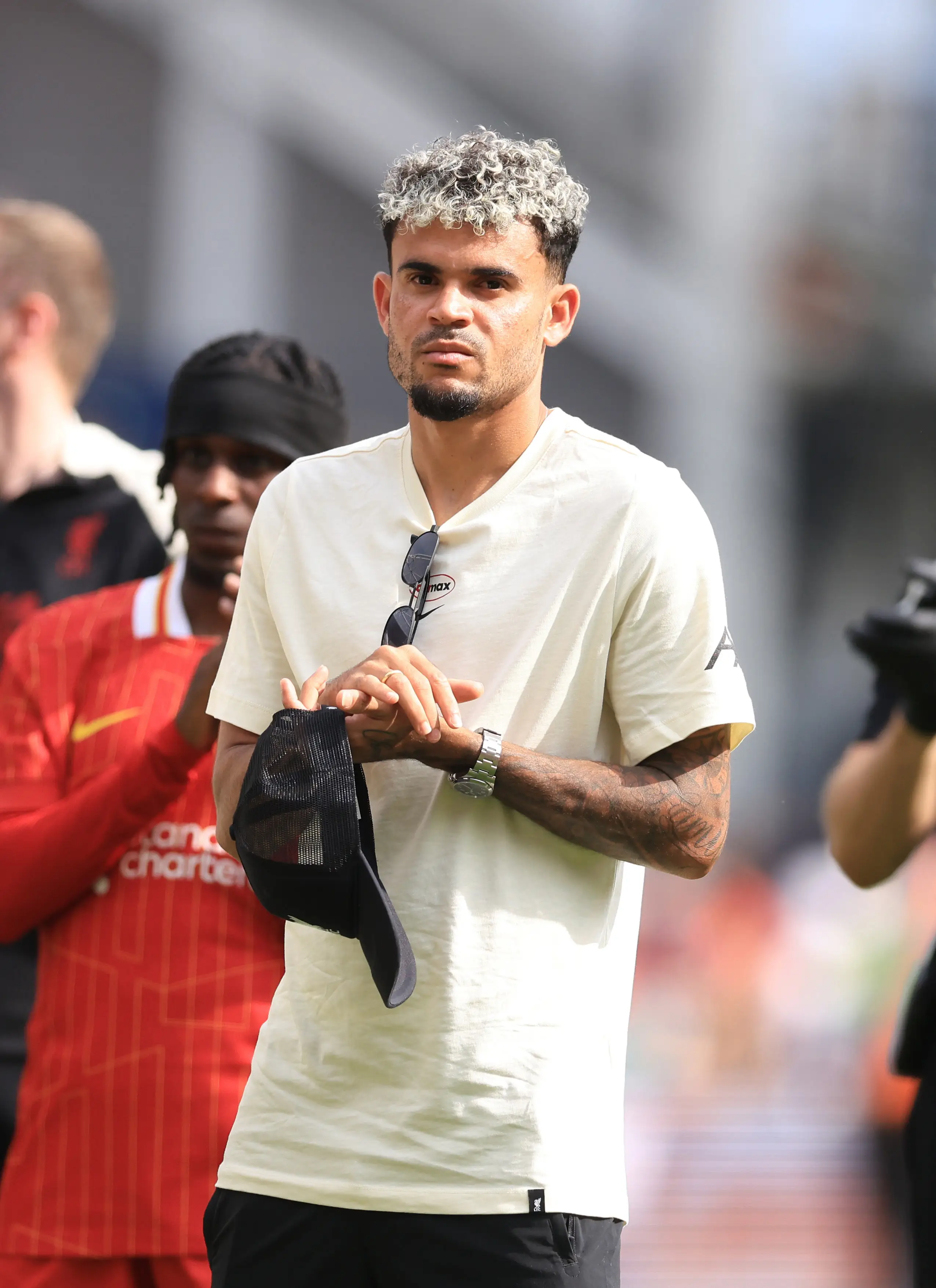 Luis Diaz looks set to move on from Liverpool this summer. Image: Getty