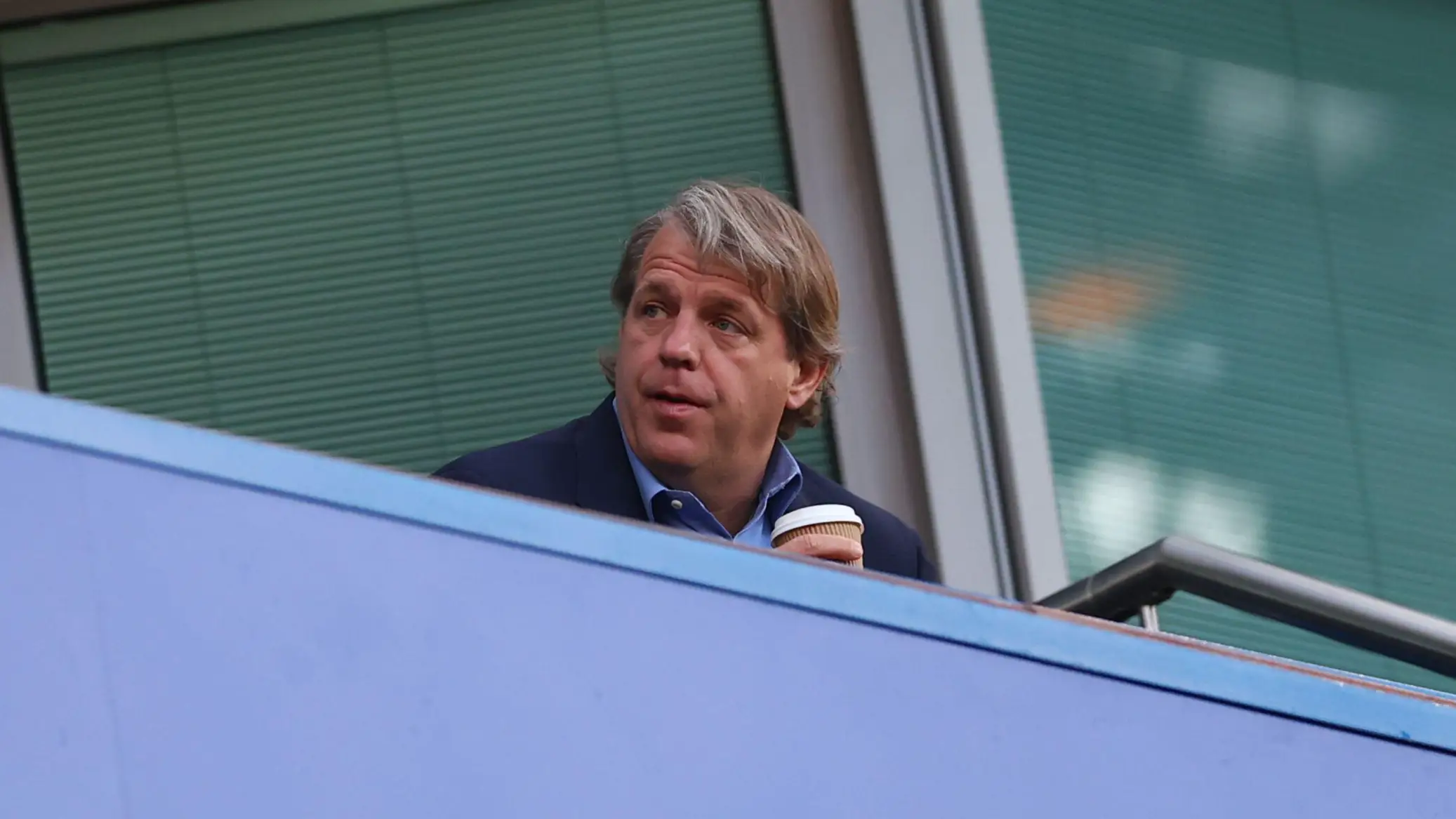 Todd Boehly in the stands at Stamford Bridge. (Alamy)