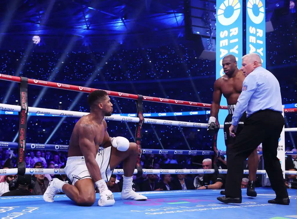 Daniel Dubois defeated Anthony Joshua in the fifth round via knockout. (Image: Getty)