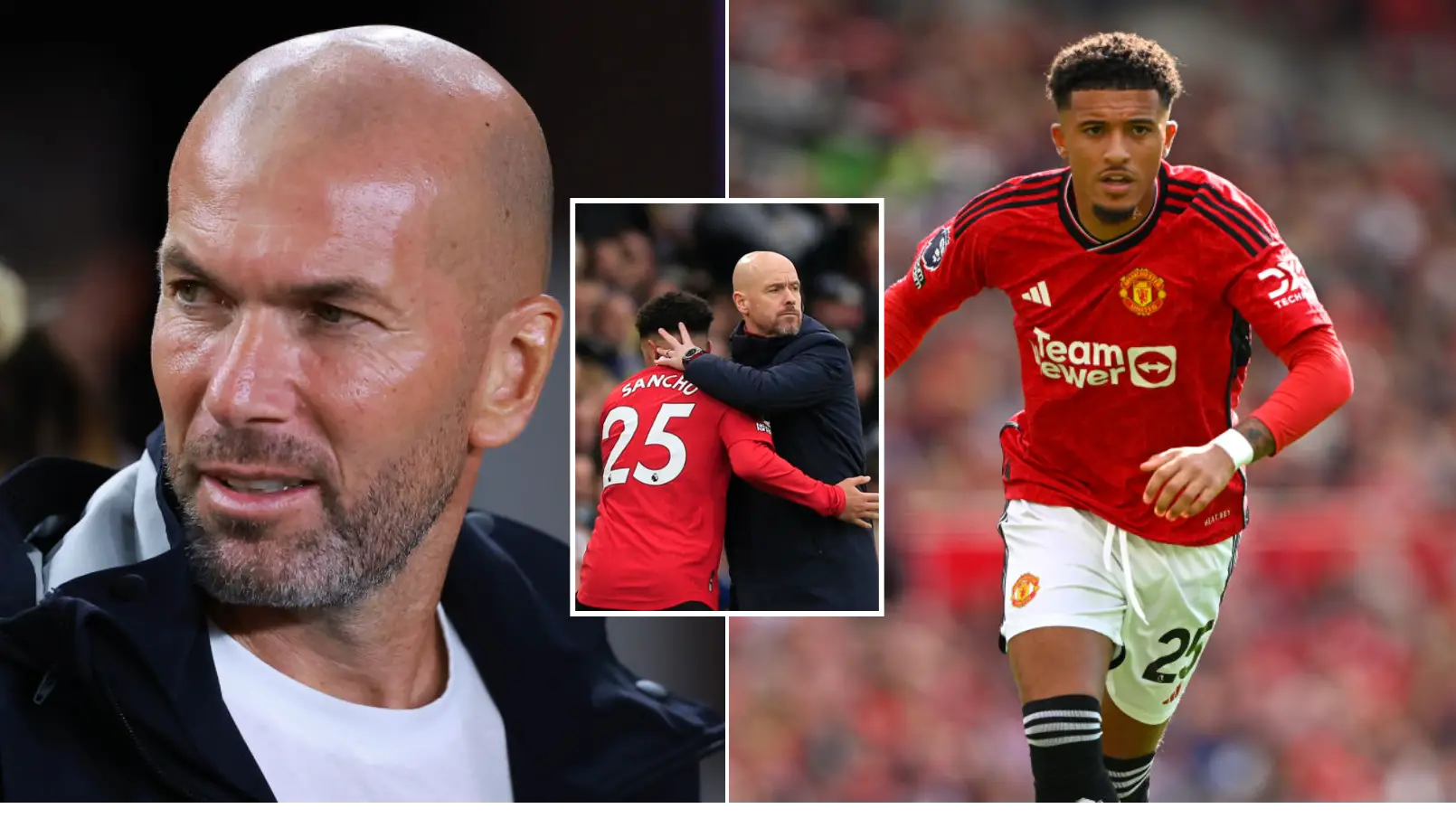 Jadon Sancho given Man Utd lifeline amid Zinedine Zidane links, the France icon is a 'big fan'