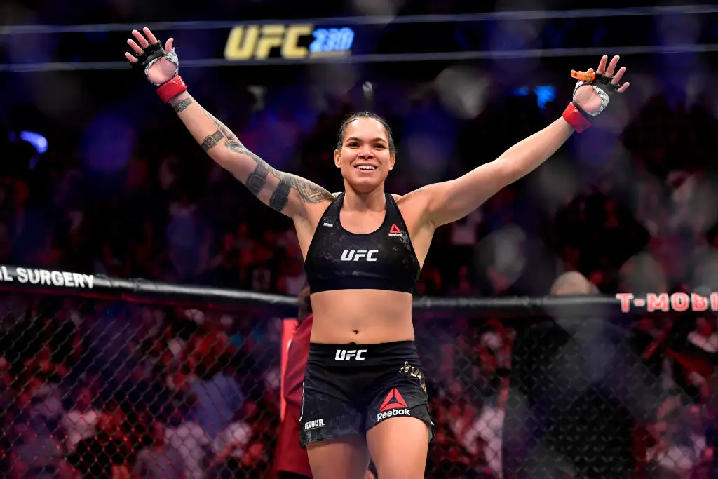 Amanda Nunes is widely considered to be the greatest female fighter of all time. (Image: Jeff Bottari/Zuffa LLC/Zuffa LLC via Getty Images)