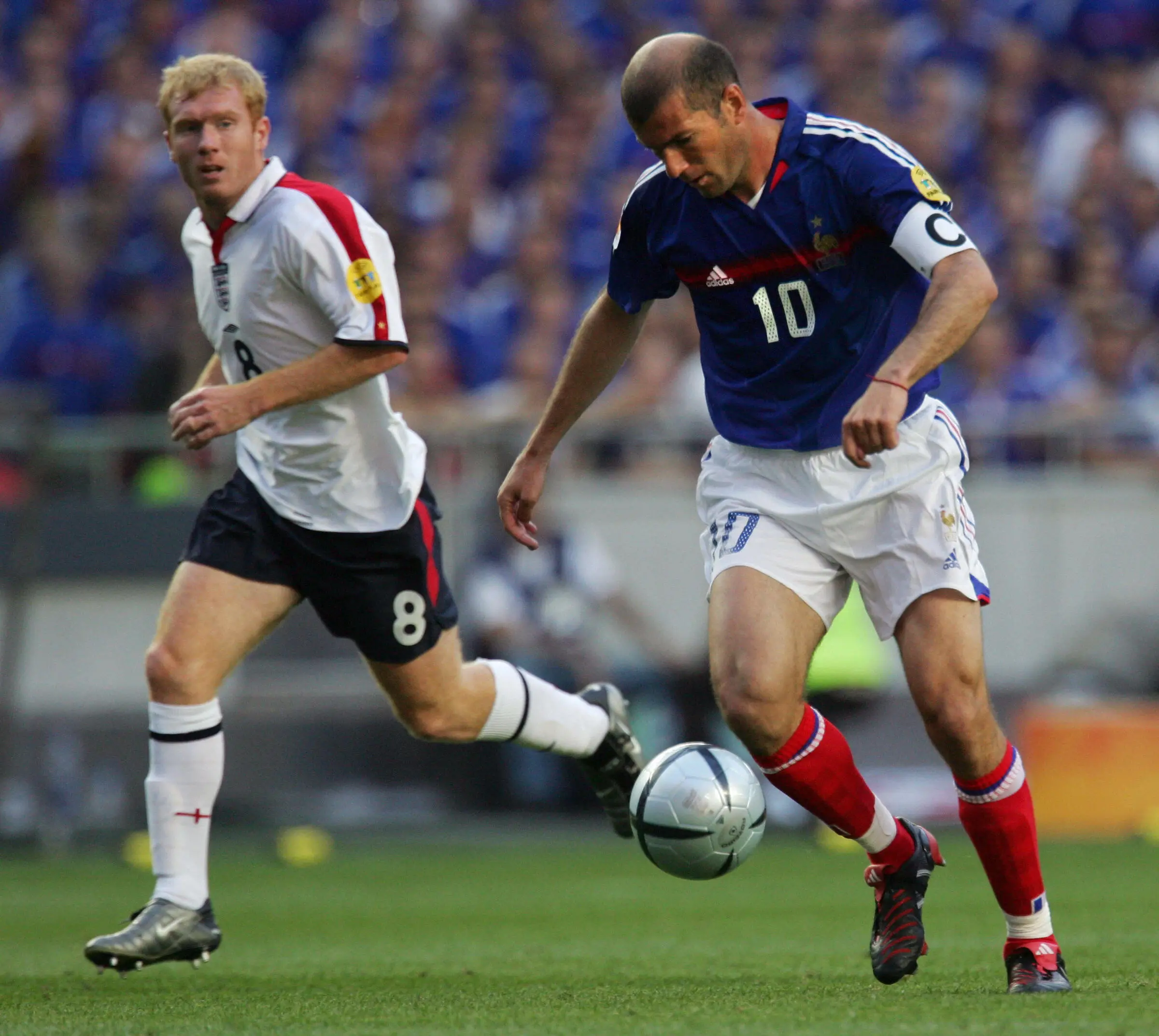 Zinedine Zidane is a huge admirer of Paul Scholes. Image: Getty