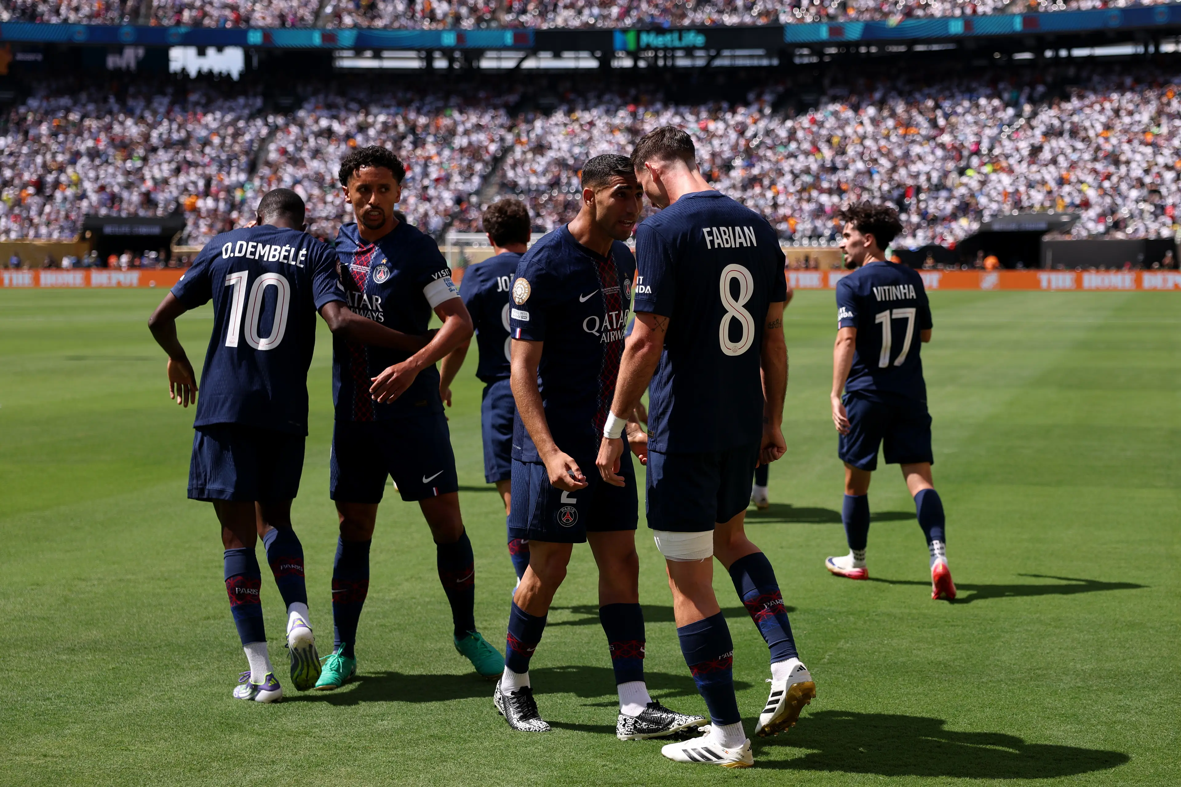 PSG are taking on Chelsea in the final of the FIFA Club World Cup. Image: Getty