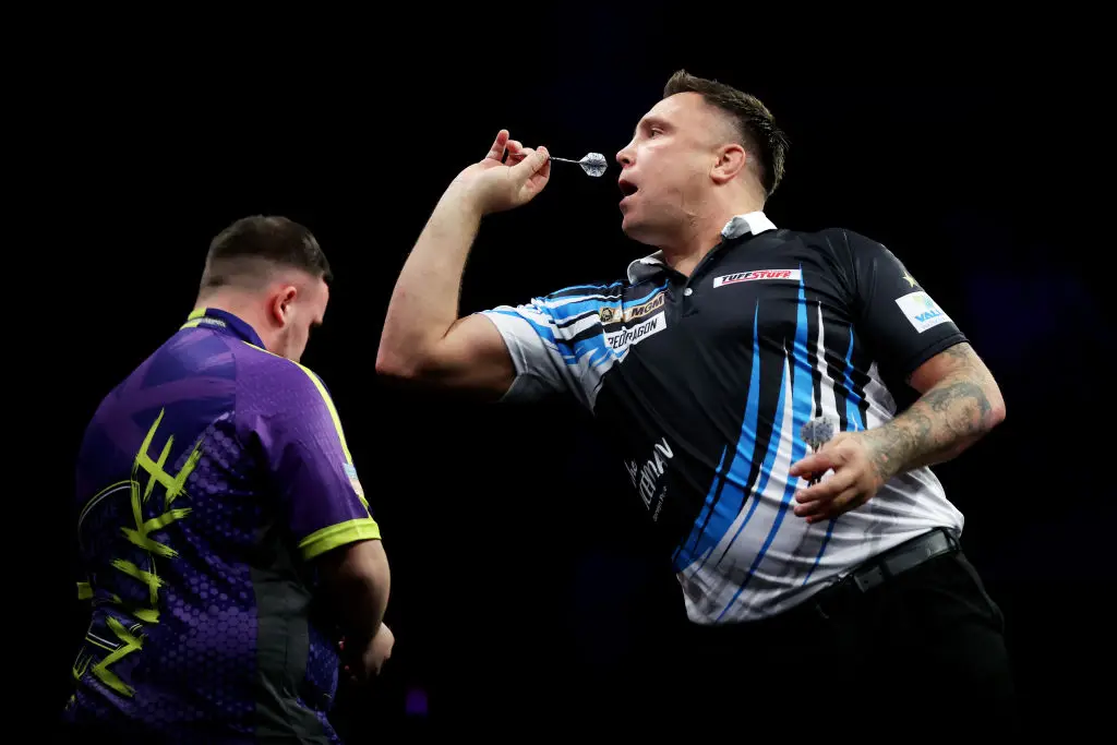 Littler lost to Gerwyn Price (pictured in 2024) in the quarter-finals of Players Championship 2 (Image: Getty)