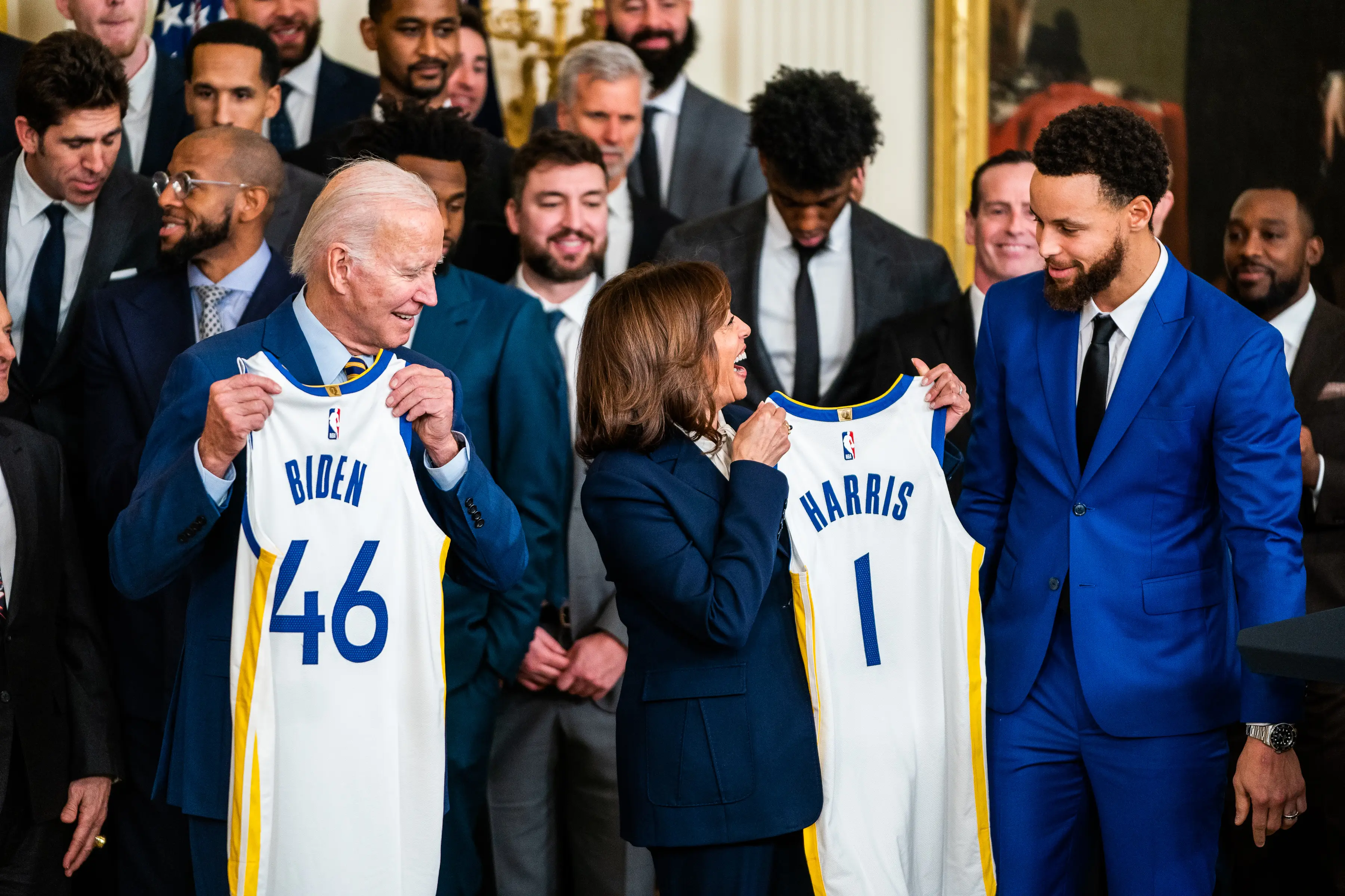 Steph Curry did visit the White House when Joe Biden was president. Image: Getty