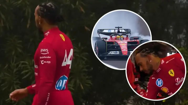Lewis Hamilton suffers crash in second Ferrari test after 'losing control' of car as team launch investigation