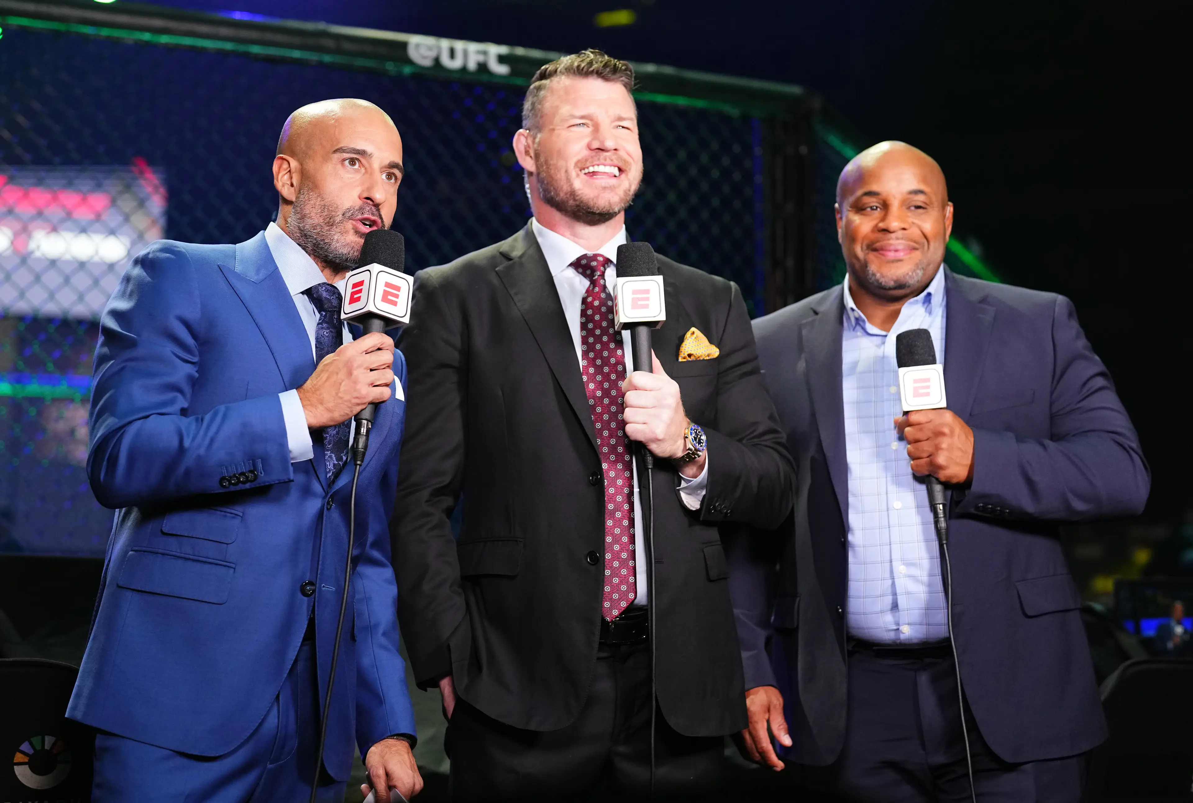 Michael Bisping will join Jon Anik and Daniel Cormier in the commentary booth for UFC 304. Image: Getty 