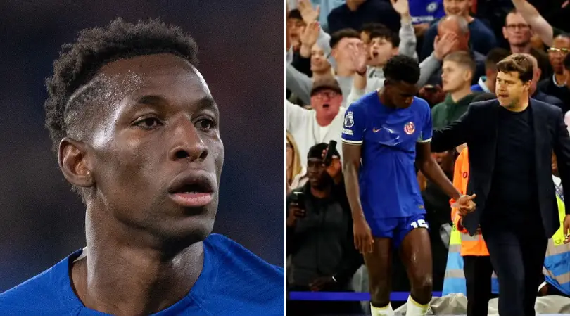 Mauricio Pochettino forced to intervene after furious Chelsea fan clashes with Nicolas Jackson vs Brentford