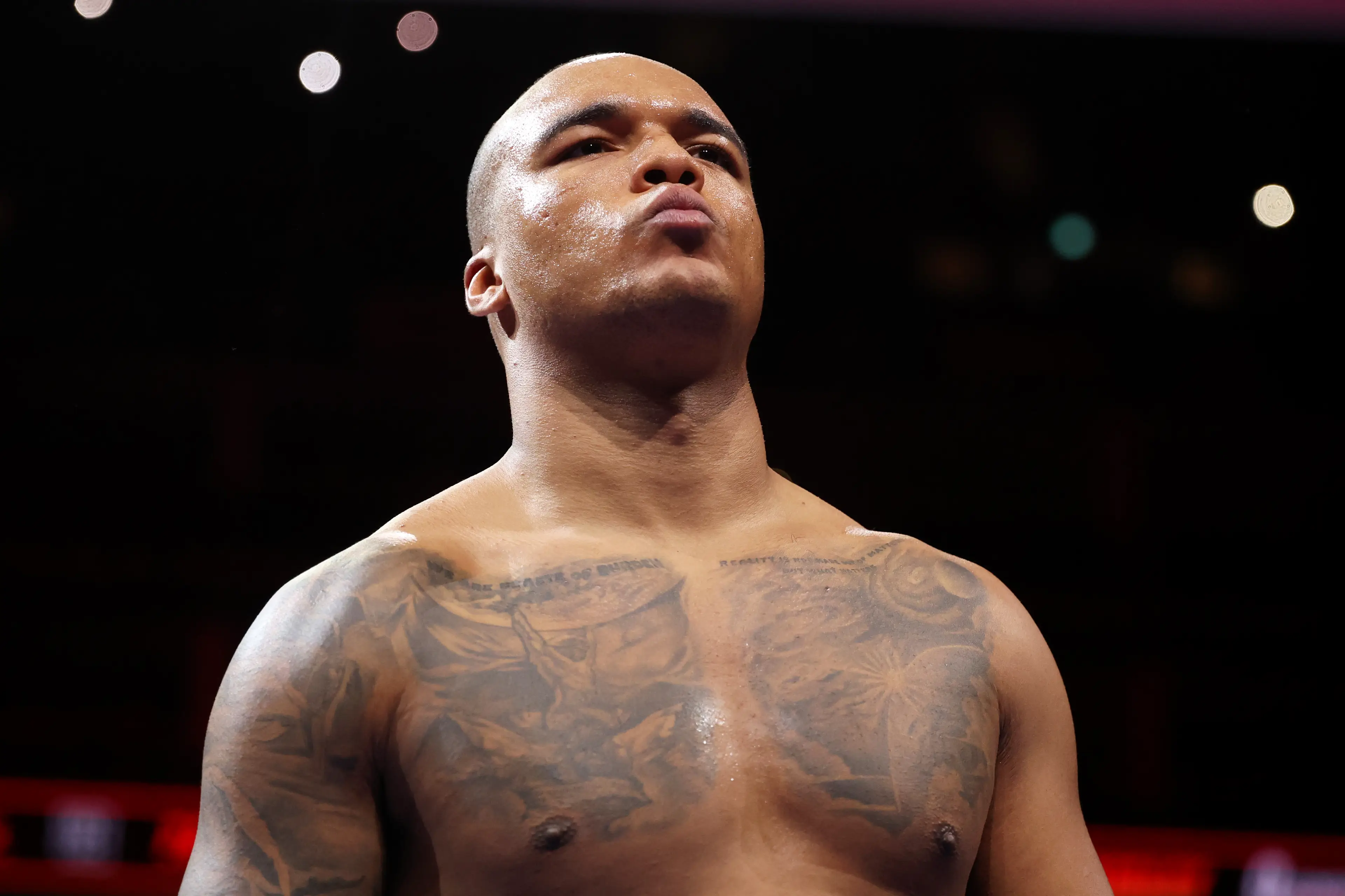 Tyson Fury is eyeing a fight against WBO world heavyweight champion Fabio Wardley. Image: Getty 