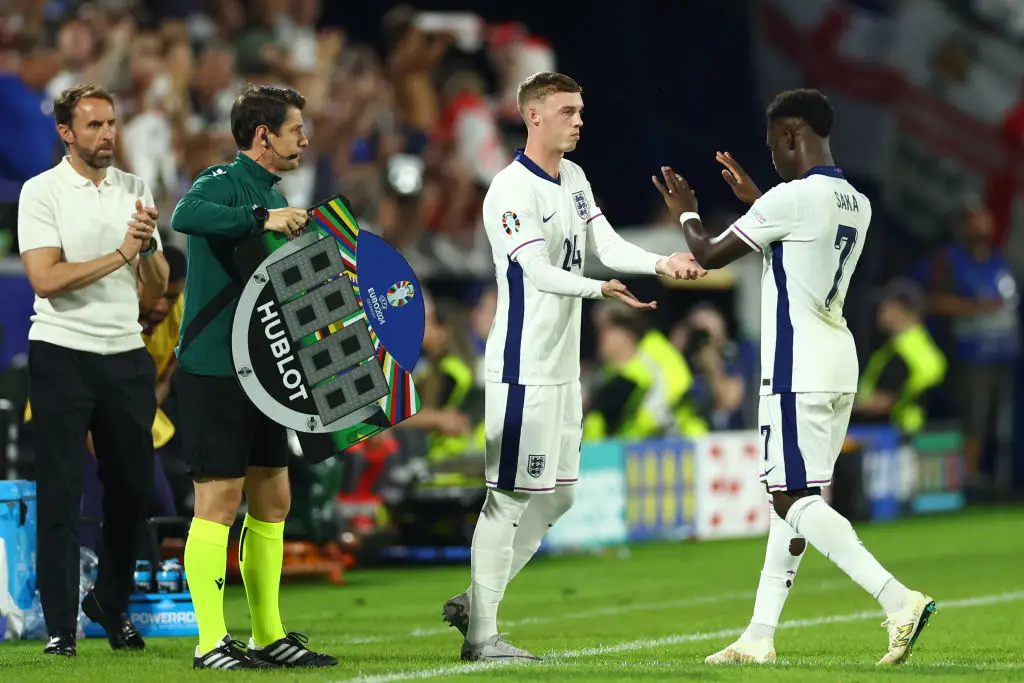 Cole Palmer and Bukayo Saka- Getty