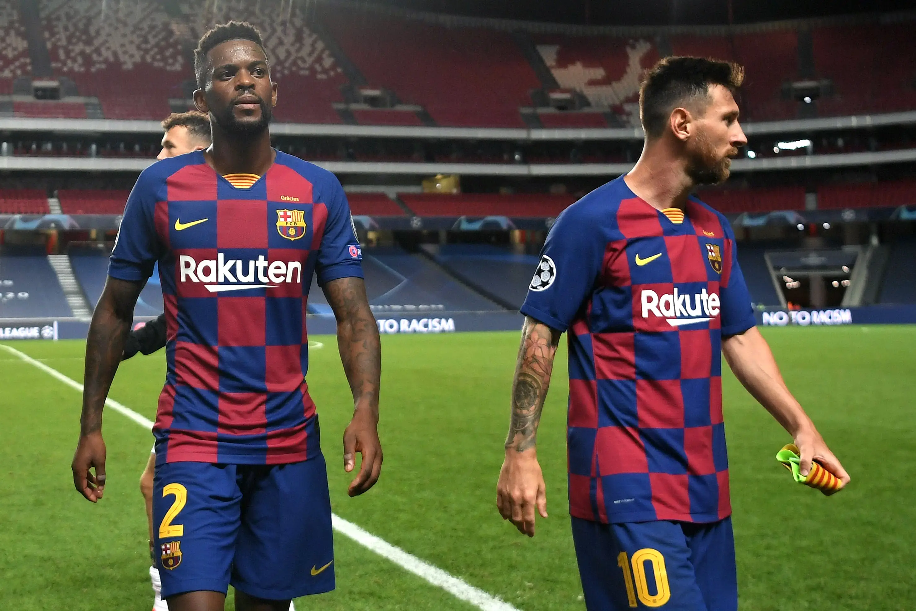 Messi and Semedo won La Liga together at Barcelona. (Image