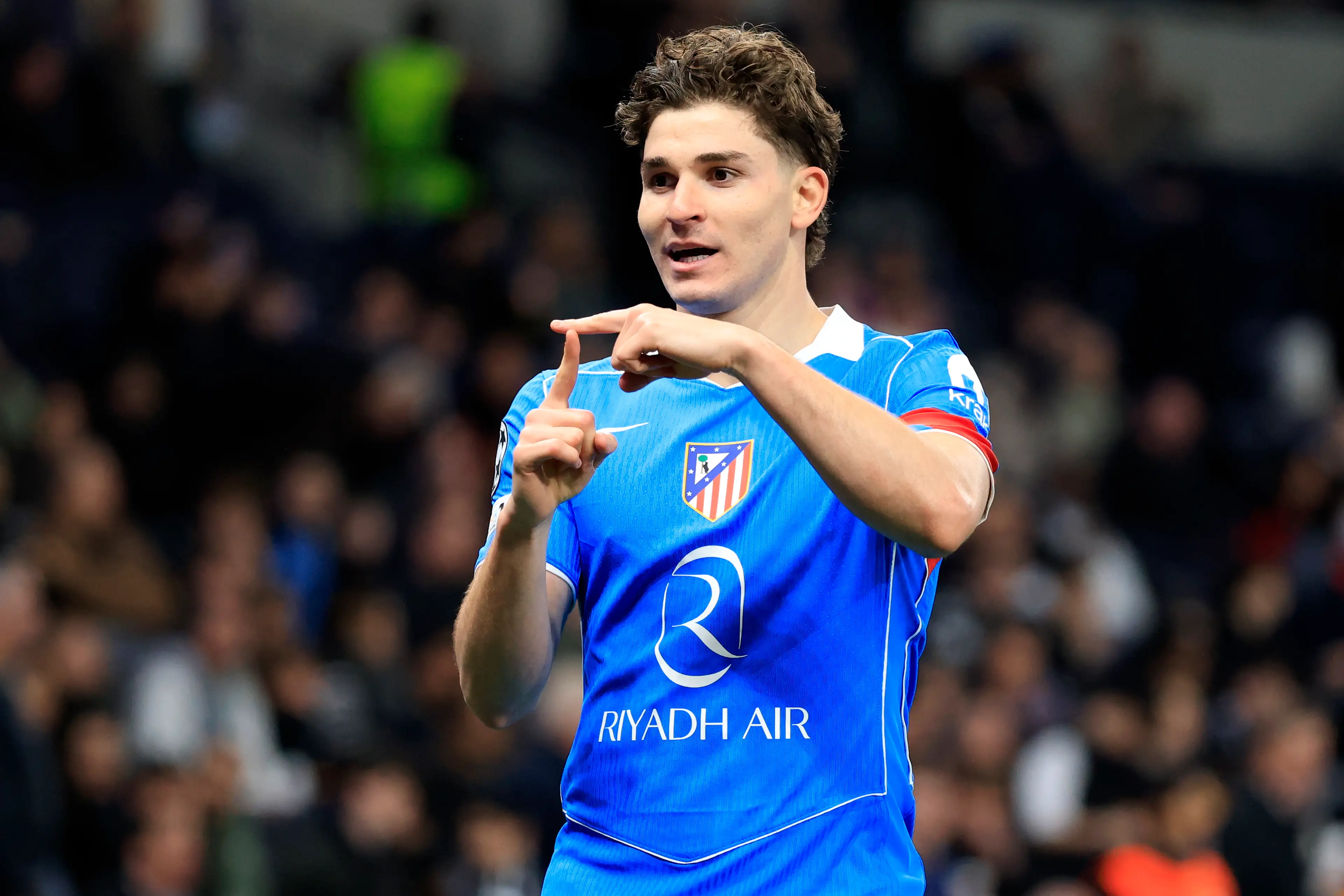 Julian Alvarez has been in electric form for Atletico Madrid. Image: Getty