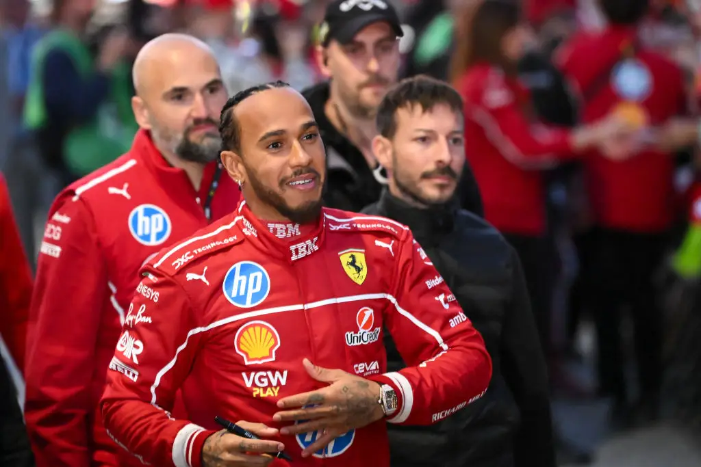 Lewis Hamilton will compete in his first F1 race as a Ferrari driver in Melbourne. (Image: Getty)