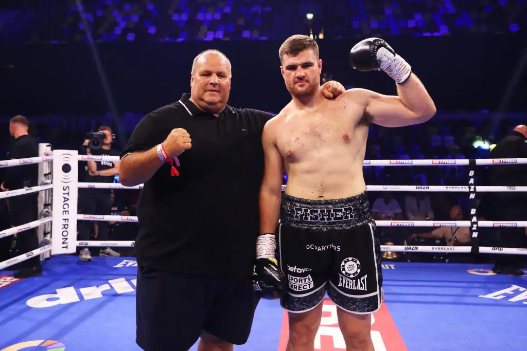 Big John Fisher is often seen supporting his son's boxing career. (Image: Henry Browne/Getty Images)