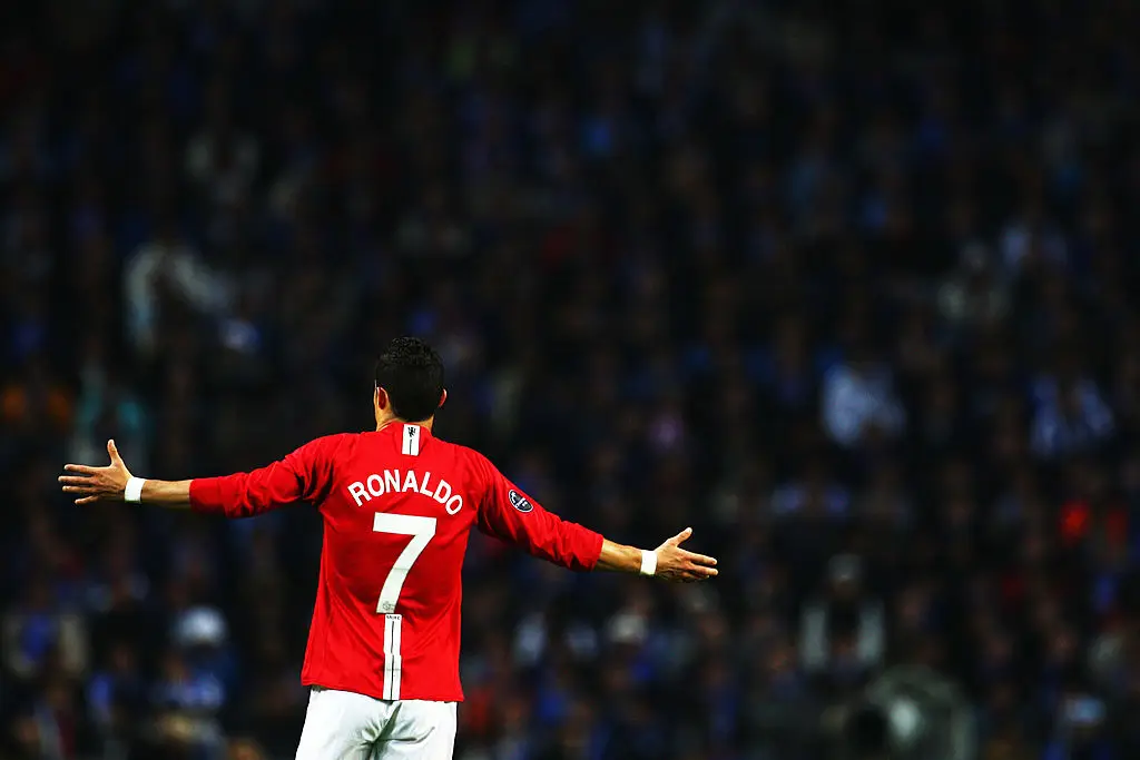 Ronaldo won the 2009 Puskas Award for his goal during Manchester United's April Champions League clash with Porto. (Image: Laurence Griffiths/Getty Images)