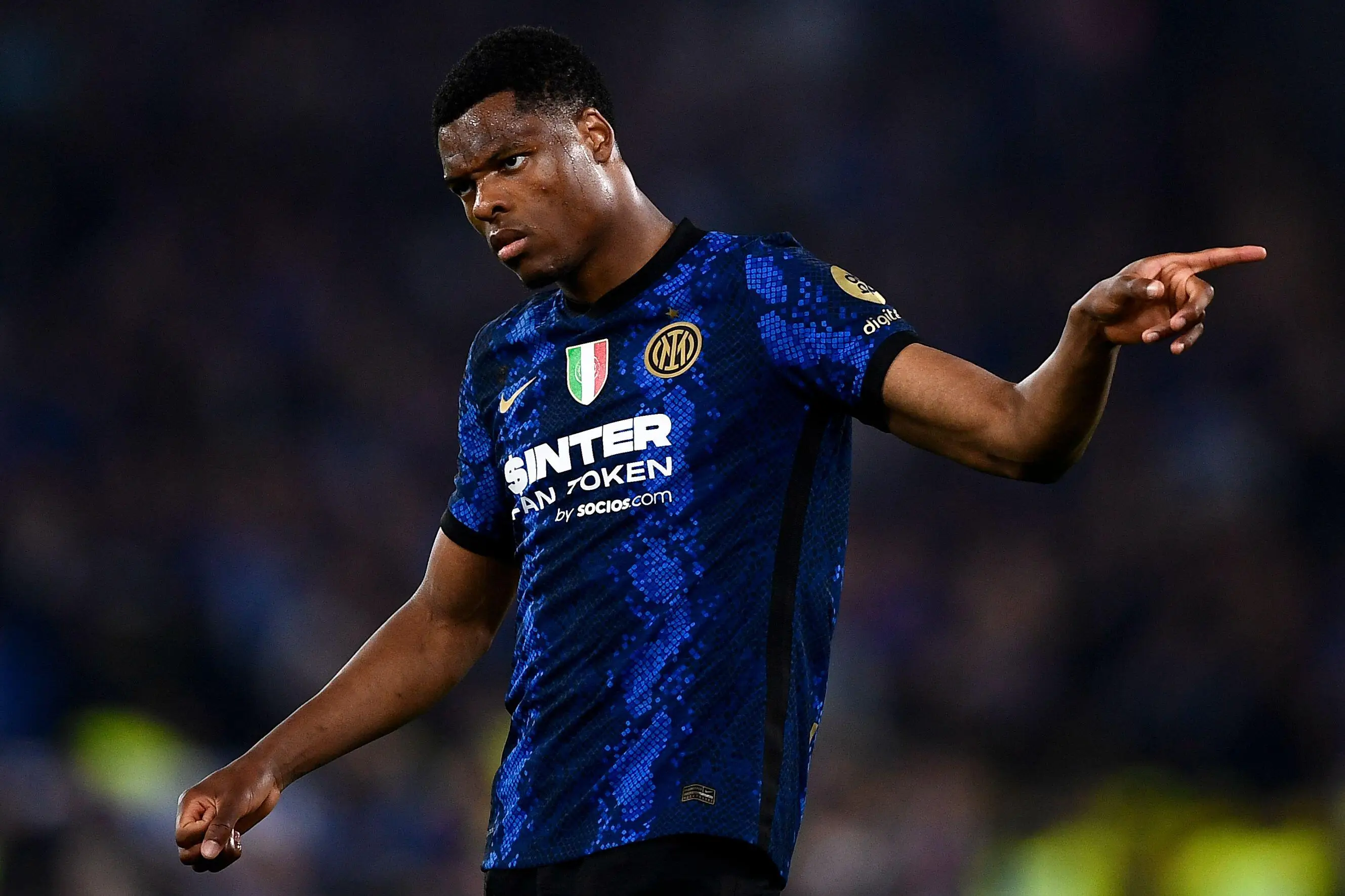 Denzel Dumfries joined Inter Milan last summer. (Alamy)
