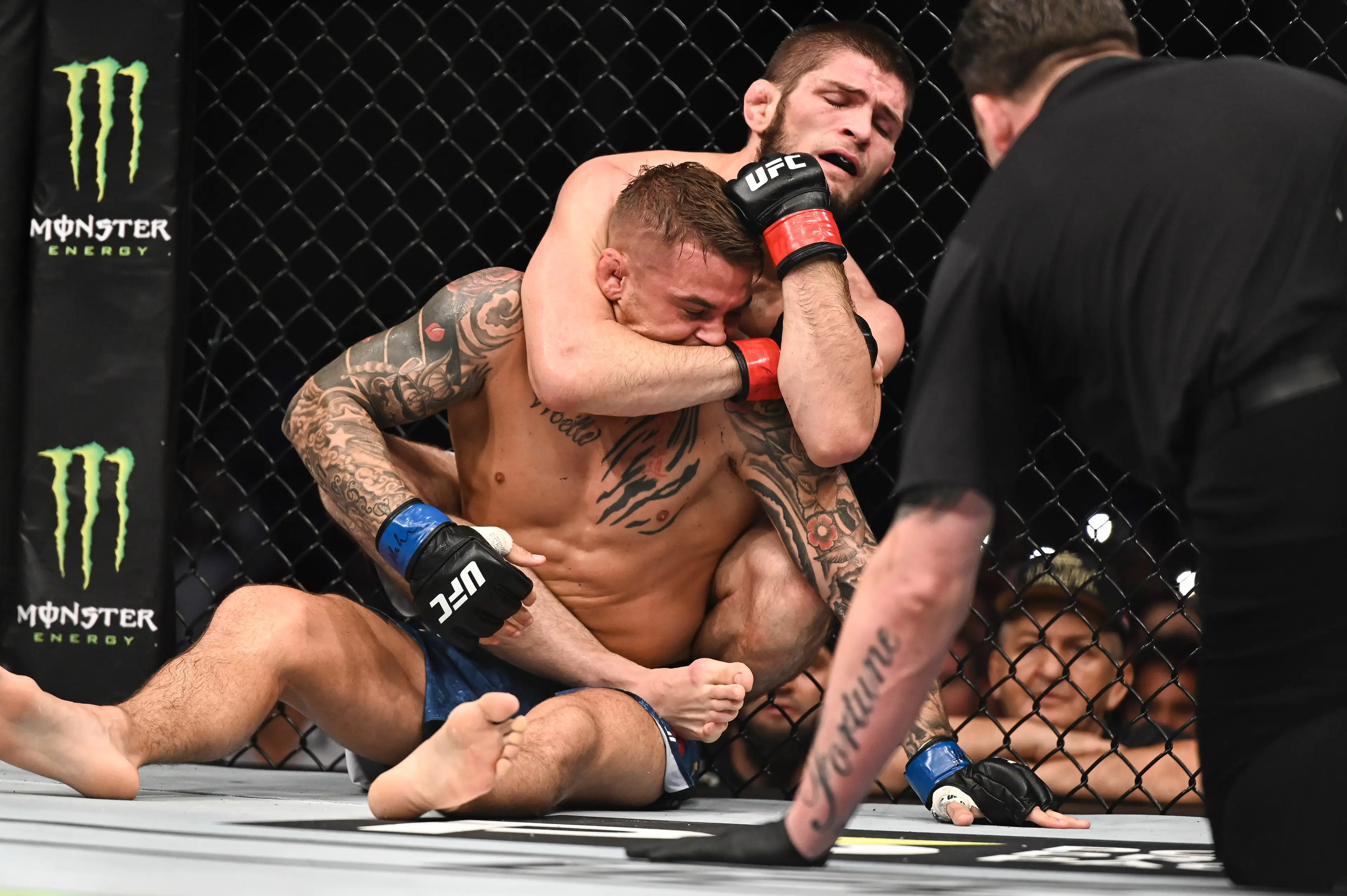 Nurmagomedov claimed the scalps of Conor McGregor, Dustin Poirier and Justin Gaethje before hanging up the gloves. (Image