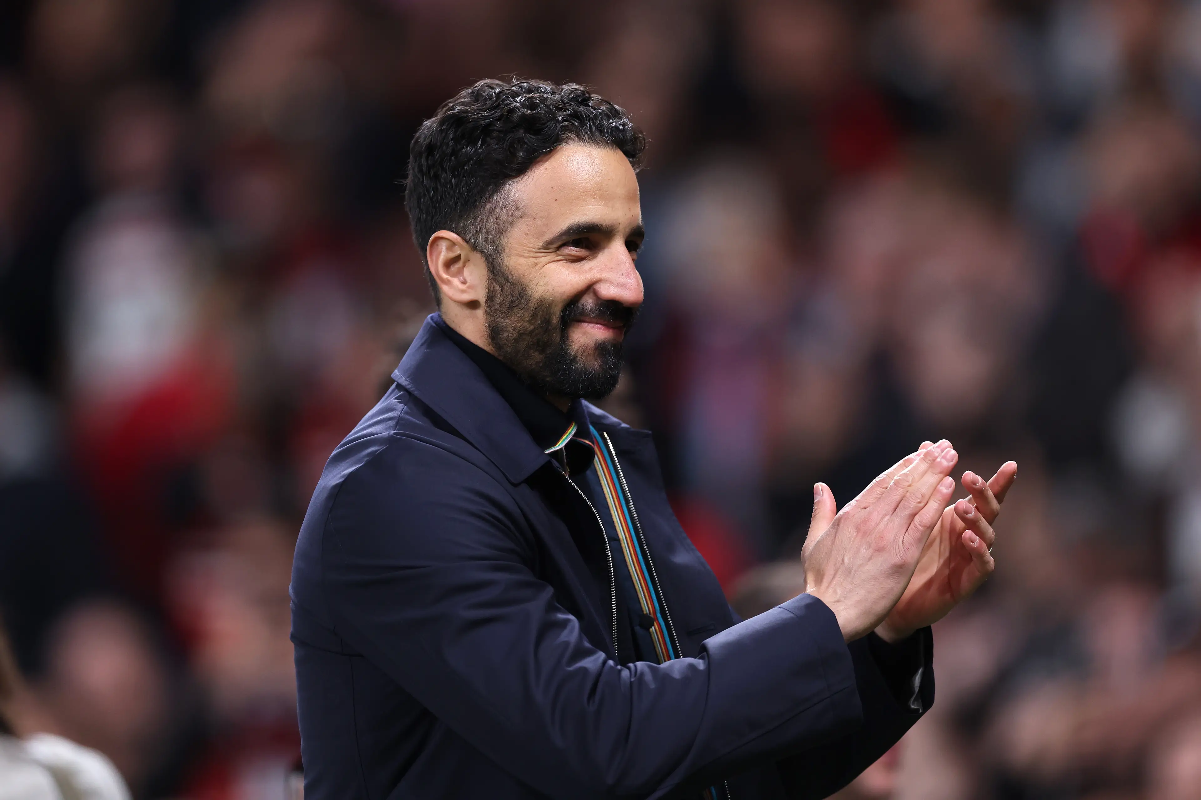 Ruben Amorim has prioritised Manchester United's Europa League venture over their Premier League campaign. Image: Getty