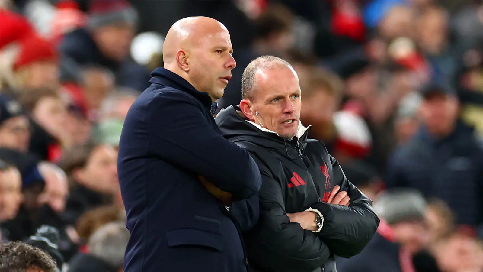 Arne Slot and assistant manager Sipke Hulshoff pictured (Image: Getty)