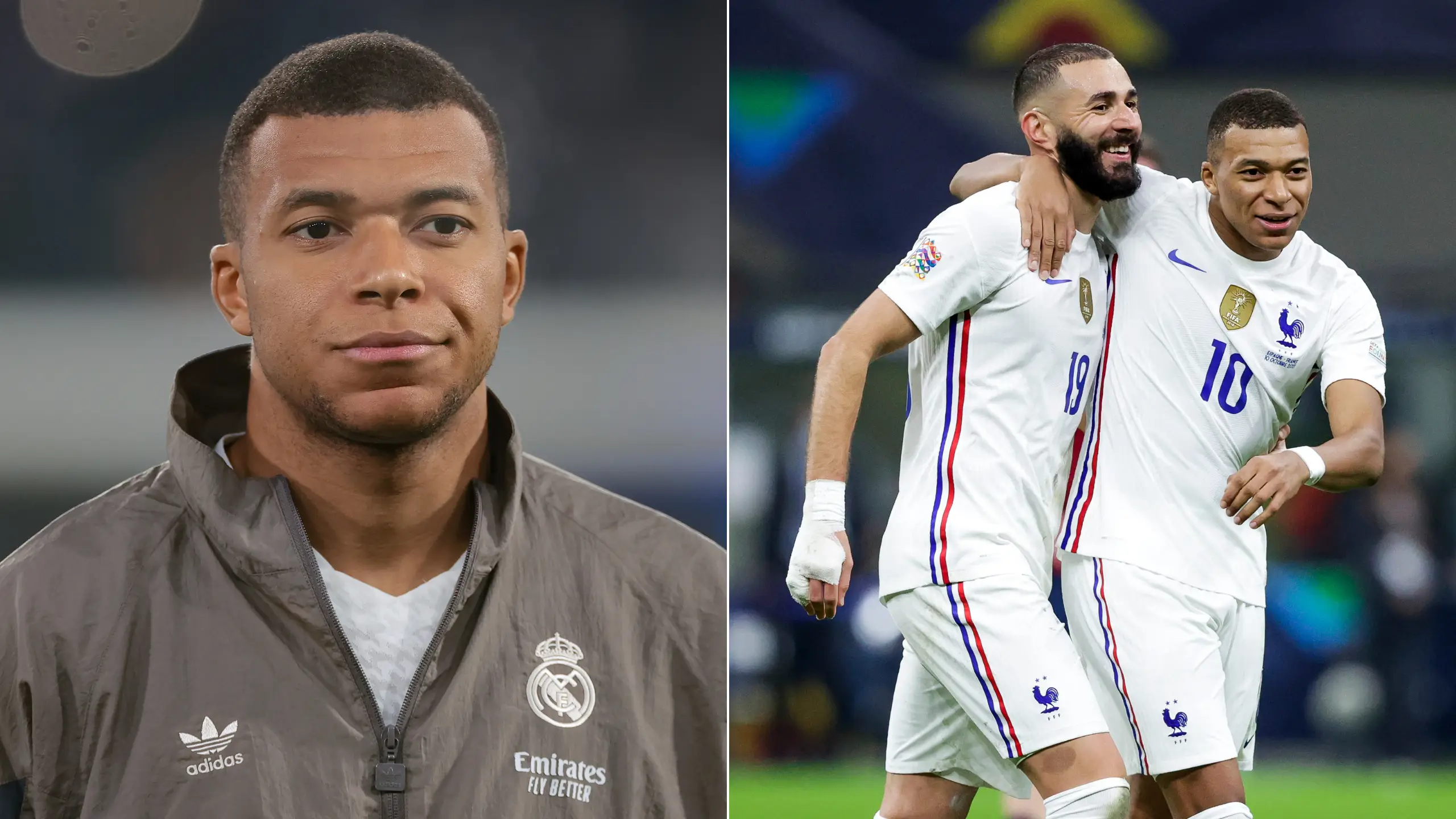 Karim Benzema snubs Kylian Mbappe as he names France's best three players