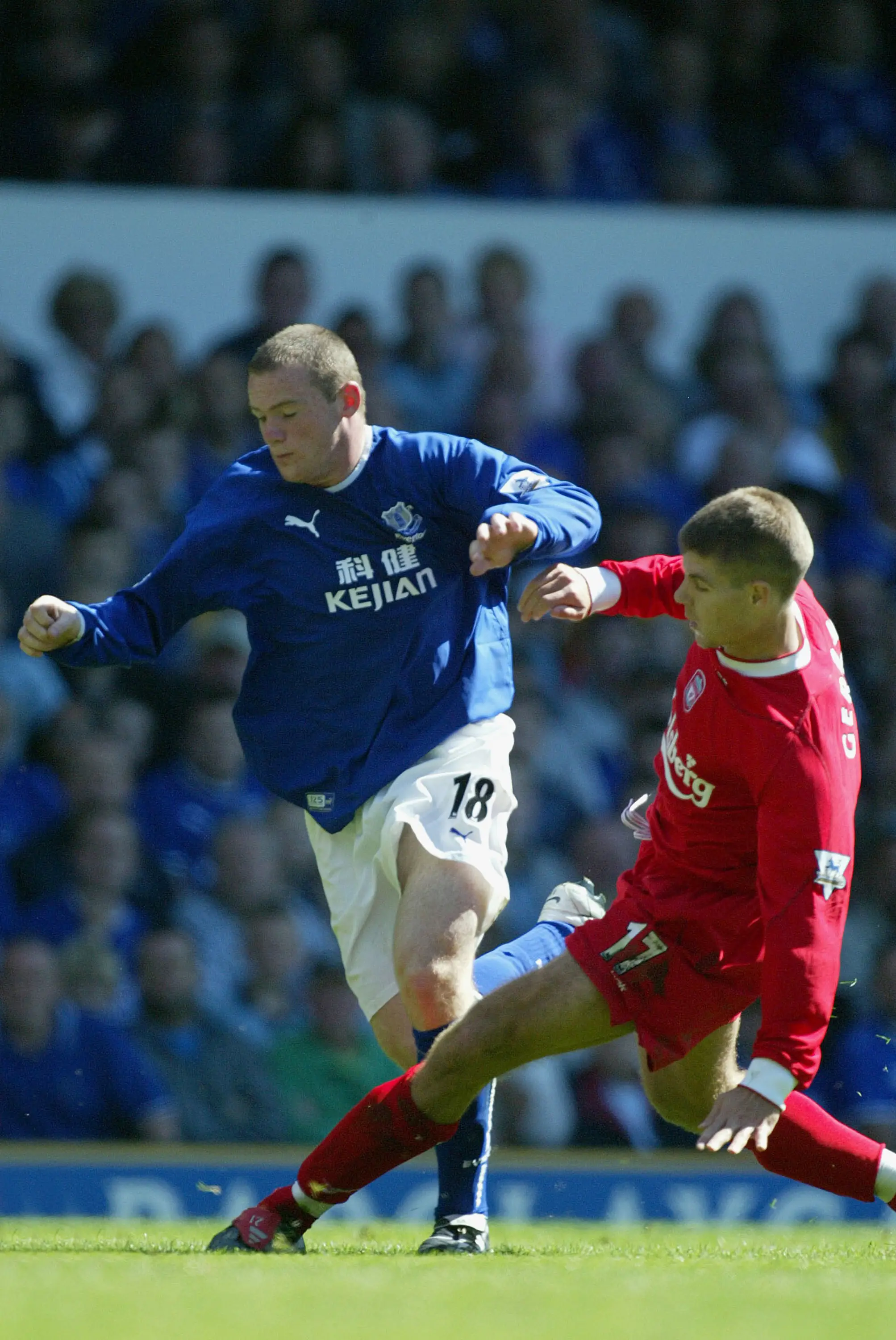 Gerrard and Rooney came through their academies in Liverpool and are two of England's best ever players. (Image: Getty)