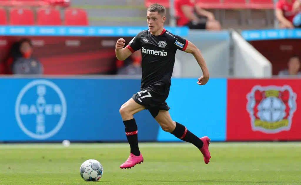 Wirtz wore the no.27 during his early days at Bayer Leverkusen. (Image: Getty)