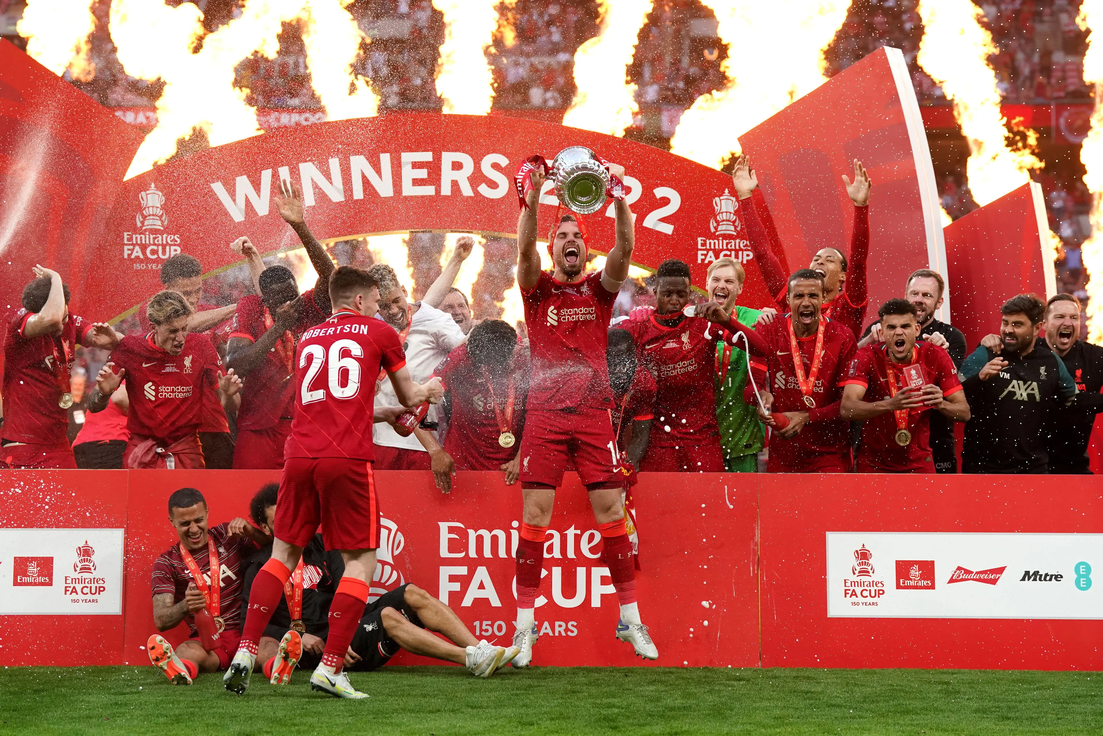 Liverpool have already won the Carabao Cup and FA Cup this season (Image: PA)