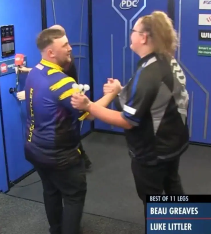 Luke Littler lost to Beau Greaves in the semi-finals of the World Youth Championship. Image: PDC