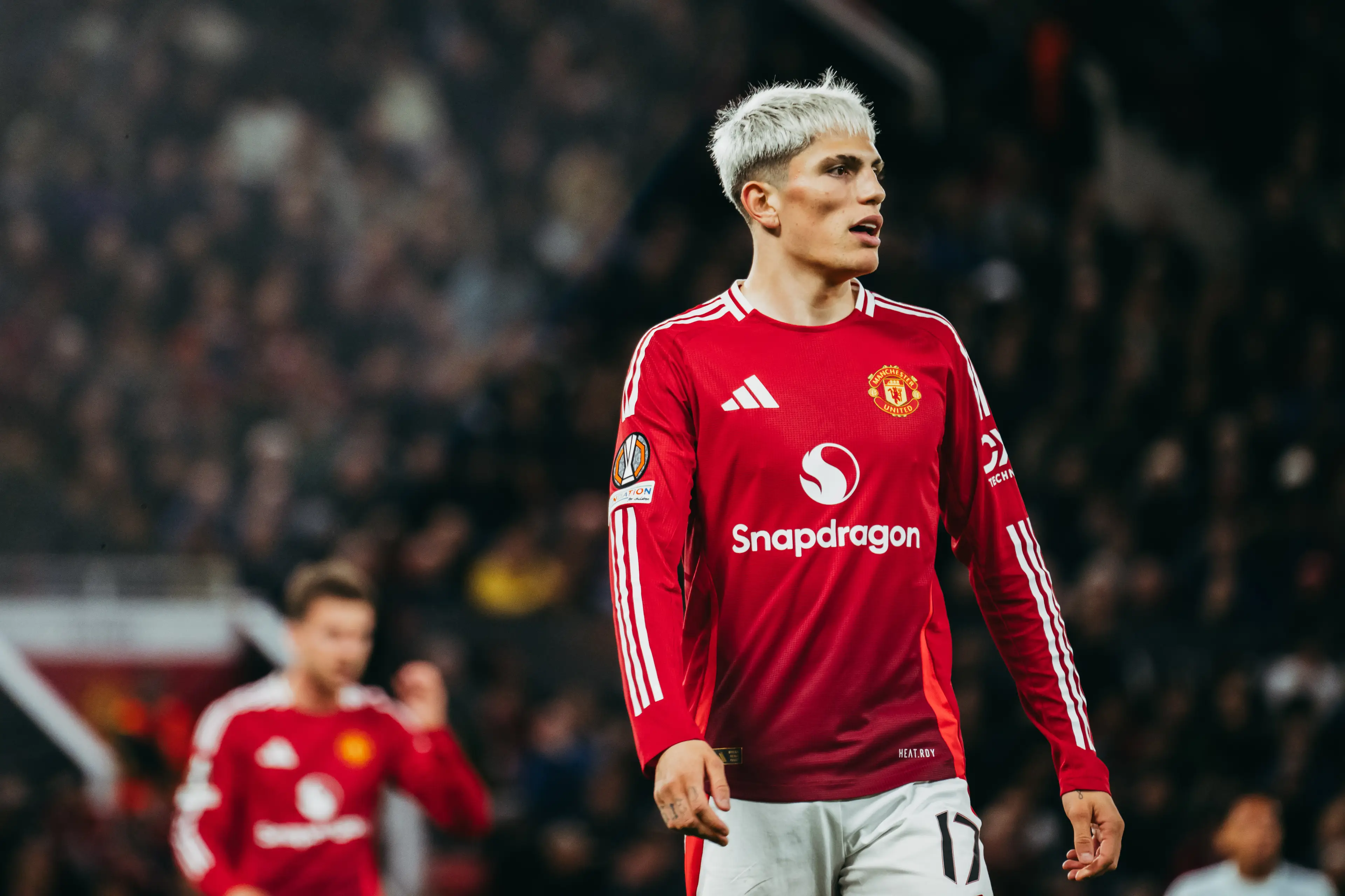 Alejandro Garnacho in action for Manchester United. Image: Getty