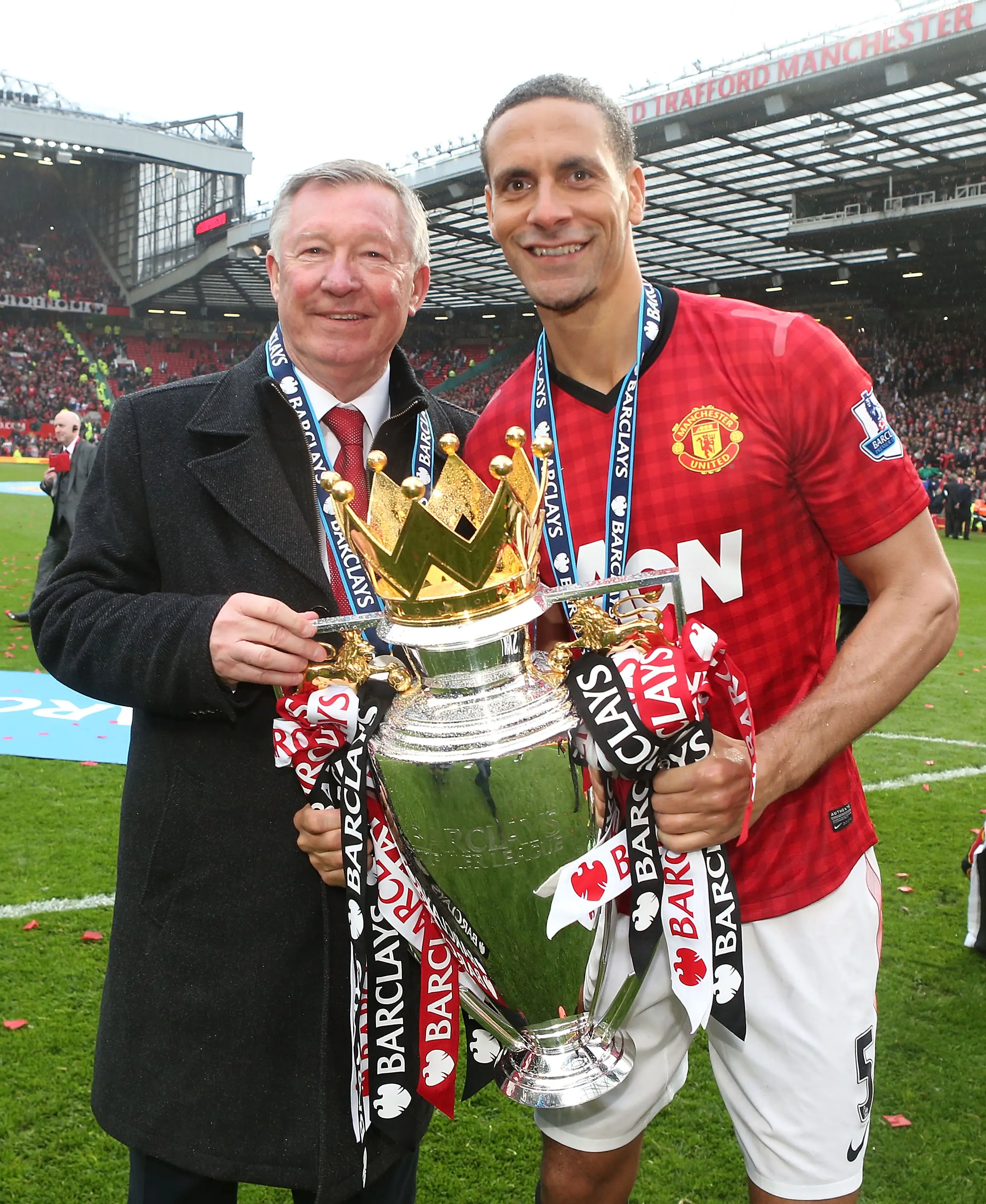 Sir Alex Ferguson and Rio Ferdinand- Getty
